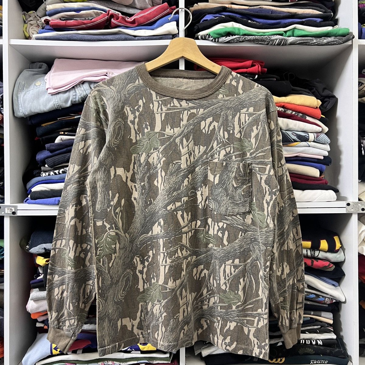 Other 90s MOSSY OAK CAMO SINGLE POCKETTEE Size US M / EU 48-50 / 2 - 1 Thumbnail