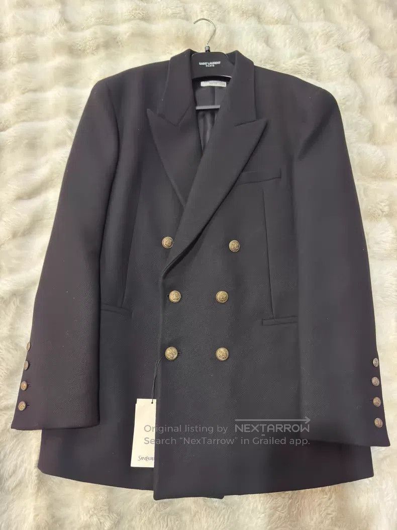 Saint Laurent Paris Saint Laurent Paris Black and Gold Camel Hair Men's Suit C Size US L / EU 52-54 / 3 - 4 Thumbnail
