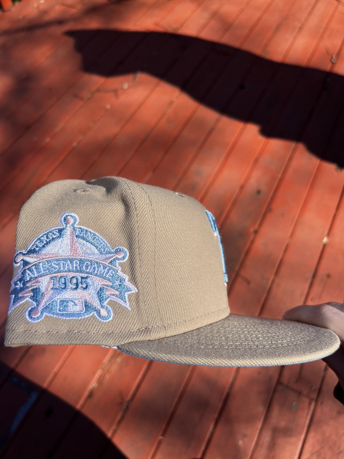 New Era × Vintage Rangers Blue and Biege Fitted All Star Patch 7 5/8 Size ONE SIZE - 2 Thumbnail