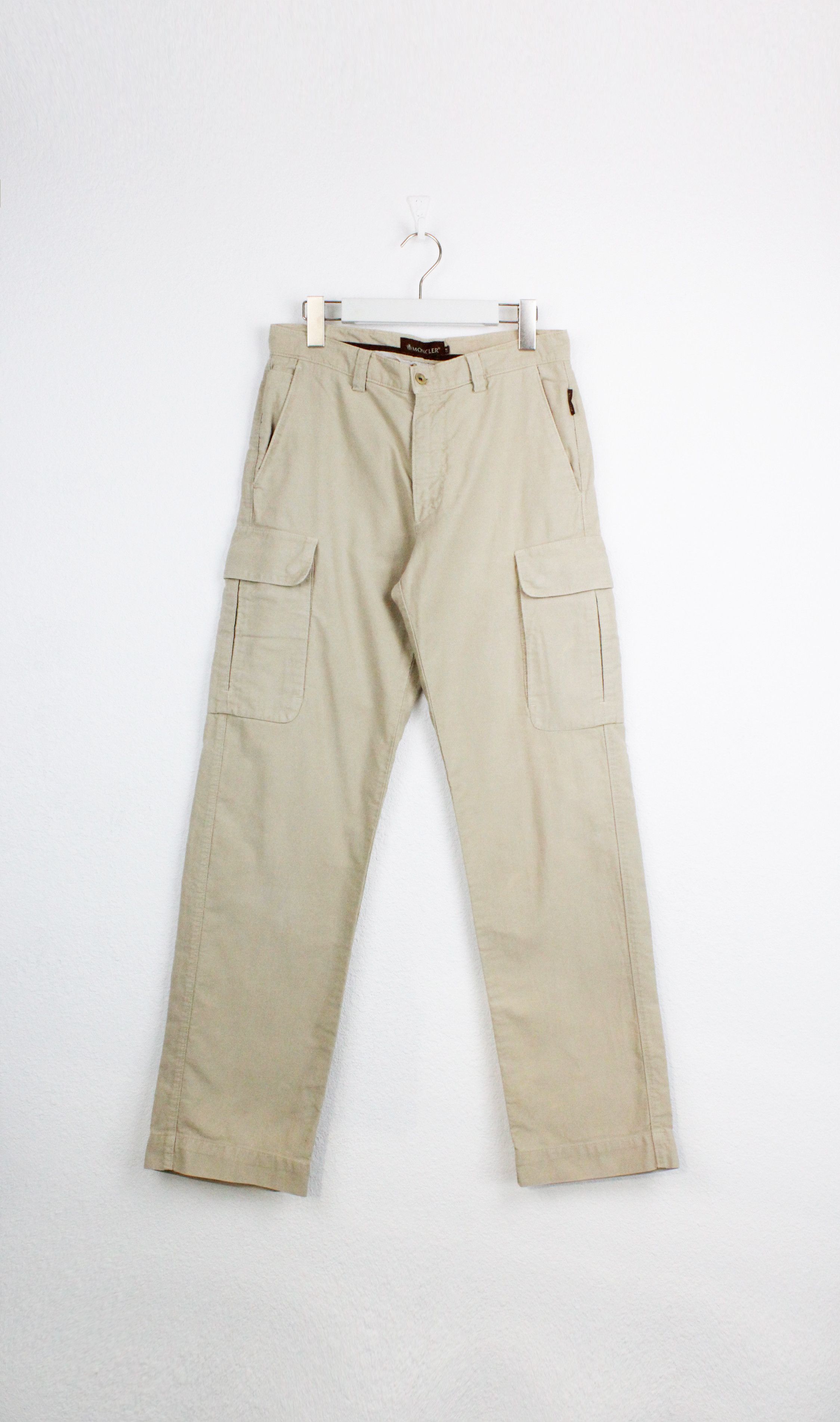 Moncler Moncler Beige Tab Logo Cargo Pants Trousers Size US 30 / EU 46 - 1 Thumbnail