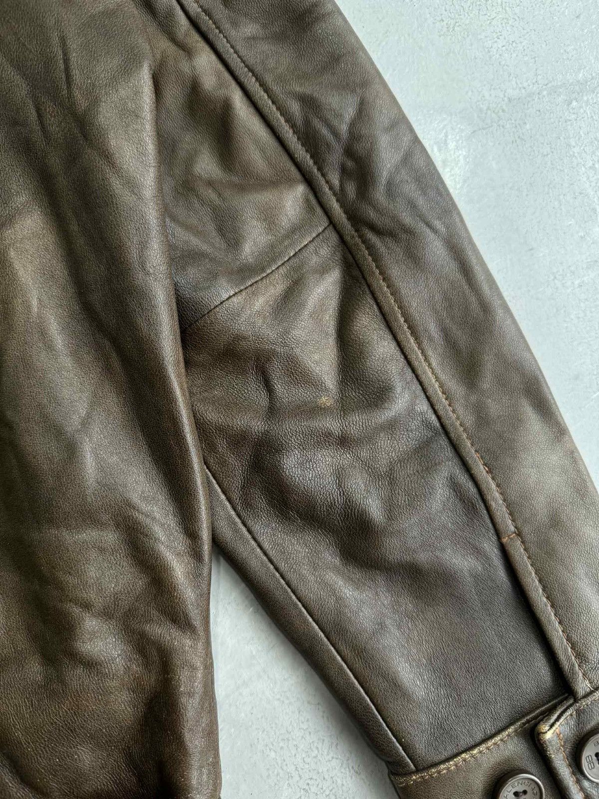 Balenciaga Balenciaga - Vintage Nicolas Ghesquiere Leather Jacket Size US M / EU 48-50 / 2 - 12 Thumbnail