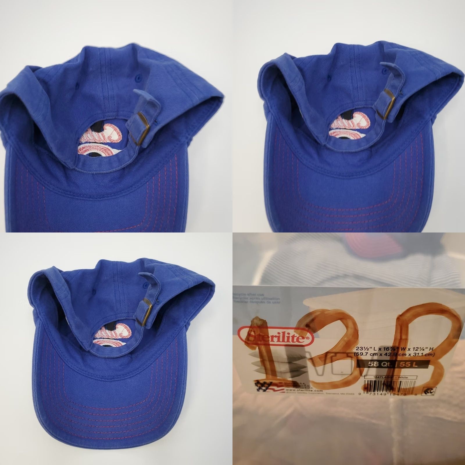 47 VINTAGE Chicago Cubs Baseball Cap MLB '47 Nineteen47 Blue Strapback Cotton Trucker Hat Size ONE SIZE - 9 Thumbnail