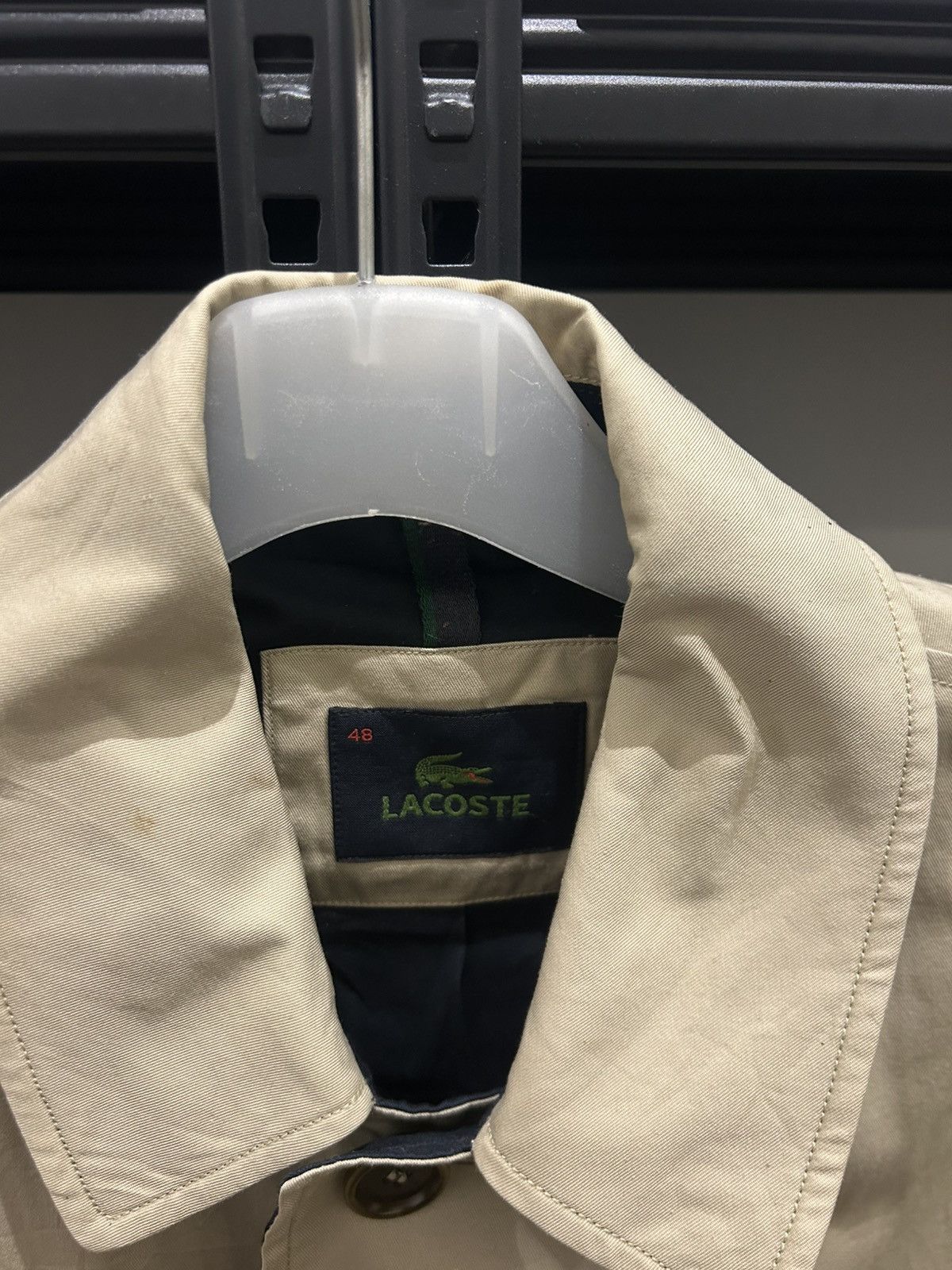 Lacoste Authentic Lacoste Beige Mac Coat / Trench Jacket - Size 48 Size US M / EU 48-50 / 2 - 2 Thumbnail