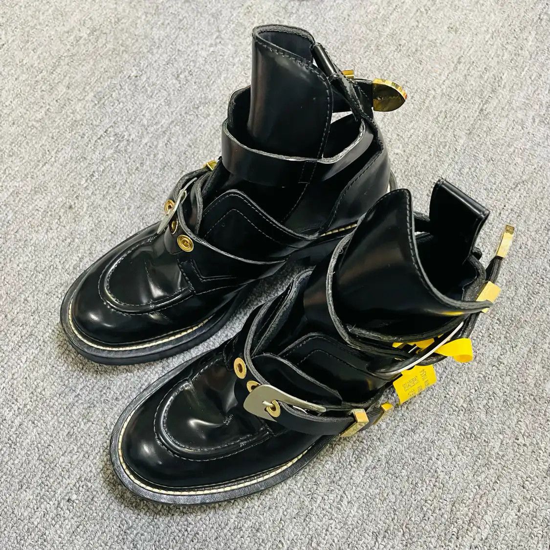 Balenciaga Vintage Balenciaga Ceinture Black Leather biker boots