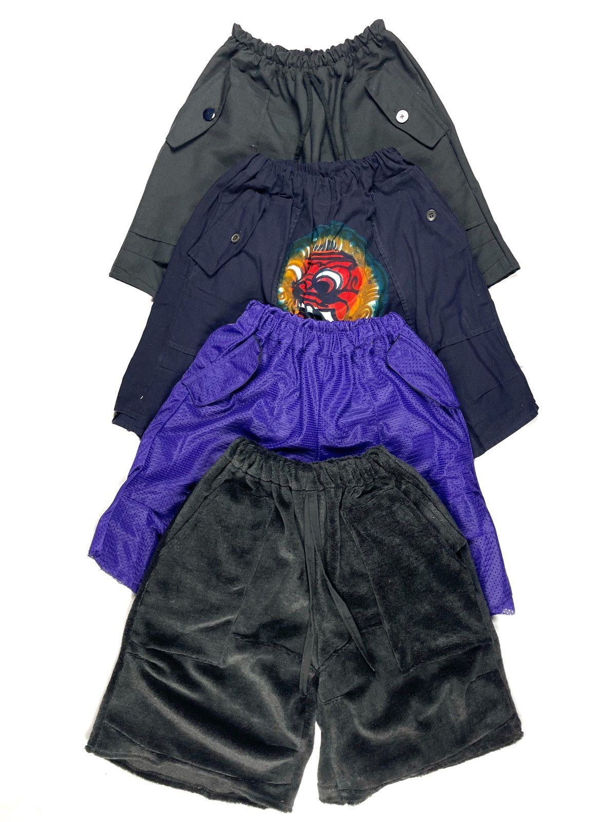 Chorley Double layer mesh cargo 3d shape double knee length shorts Size US 34 / EU 50 - 3 Thumbnail