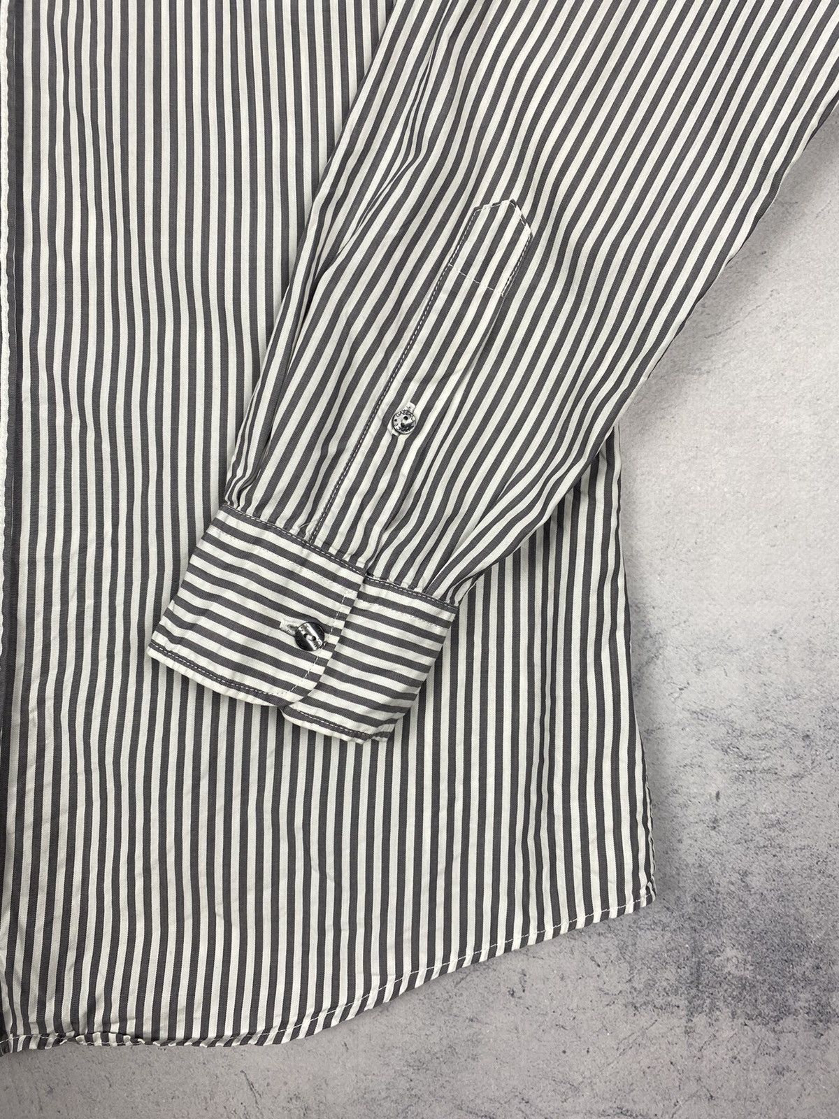 Dolce & Gabbana Dolce & Gabbana Gold Striped Button Up Long Sleeve Shirt Size US M / EU 48-50 / 2 - 4 Thumbnail