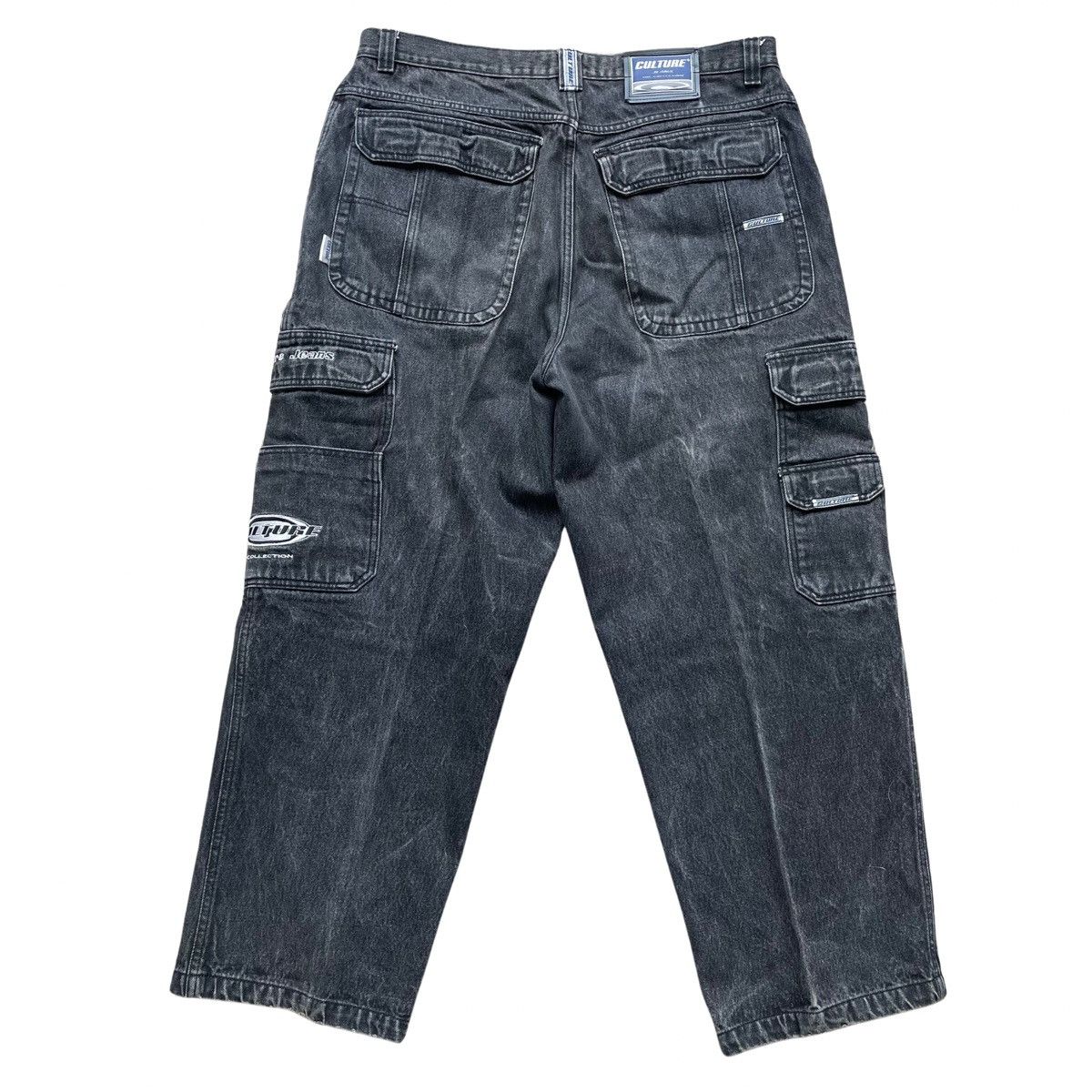 Designer × Vintage Vintage 90s Culture Cargo Jeans Baggy Size 38x32 Size US 38 / EU 54 - 6 Thumbnail