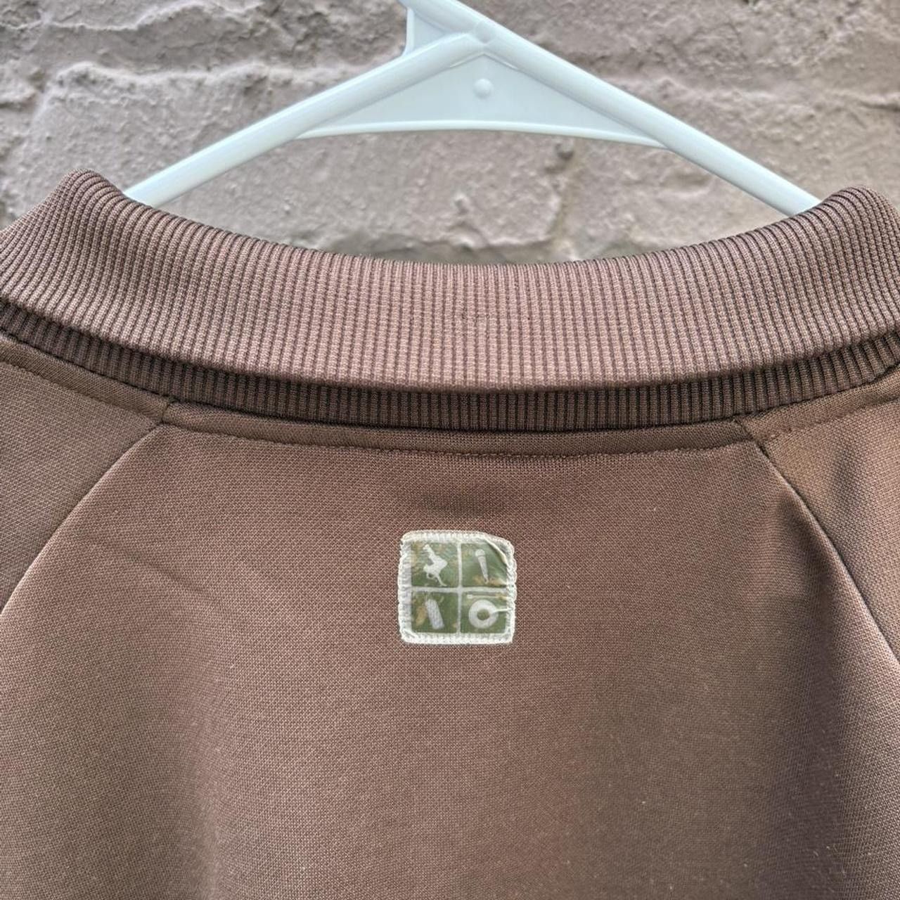Vintage Y2K No Boundaries Brown Striped Raglan Zip Up Track Jacket Size US L / EU 52-54 / 3 - 4 Thumbnail