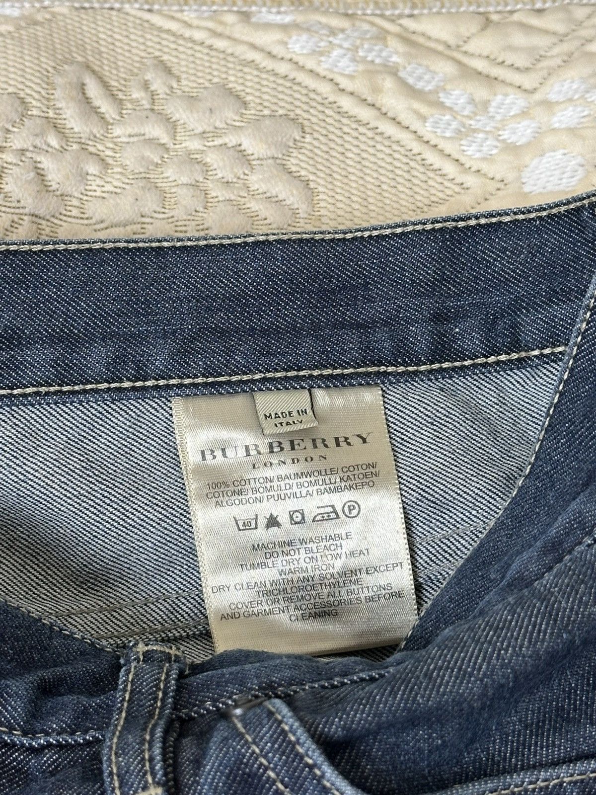 Burberry 🔥 Burberry London Vintage Blue Denim Pants Jeans Trousers Size US 36 / EU 52 - 9 Thumbnail