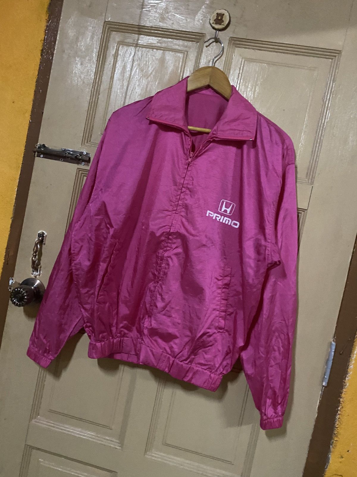 Japanese Brand Vintage 90s Honda Primo Today Pink Nylon Windbreaker Jacket Size US M / EU 48-50 / 2 - 4 Thumbnail