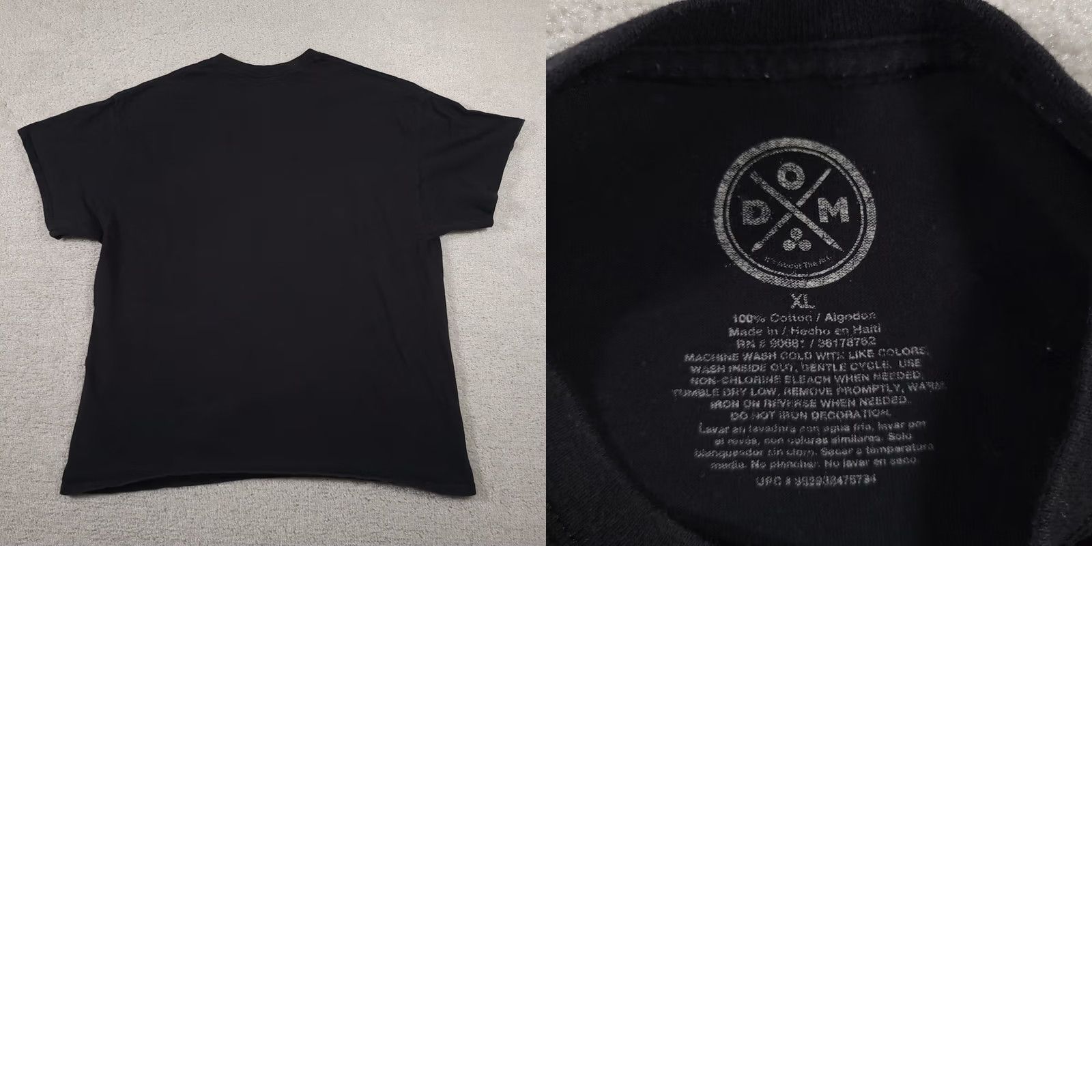 Vintage DOM Short Sleeve Wolf Animals Graphic Black Tee T-Shirt Mens XL Outdoors Wild Shirt Mens XL Black Animals Graphic Tee Size US XL / EU 56 / 4 - 9 Thumbnail