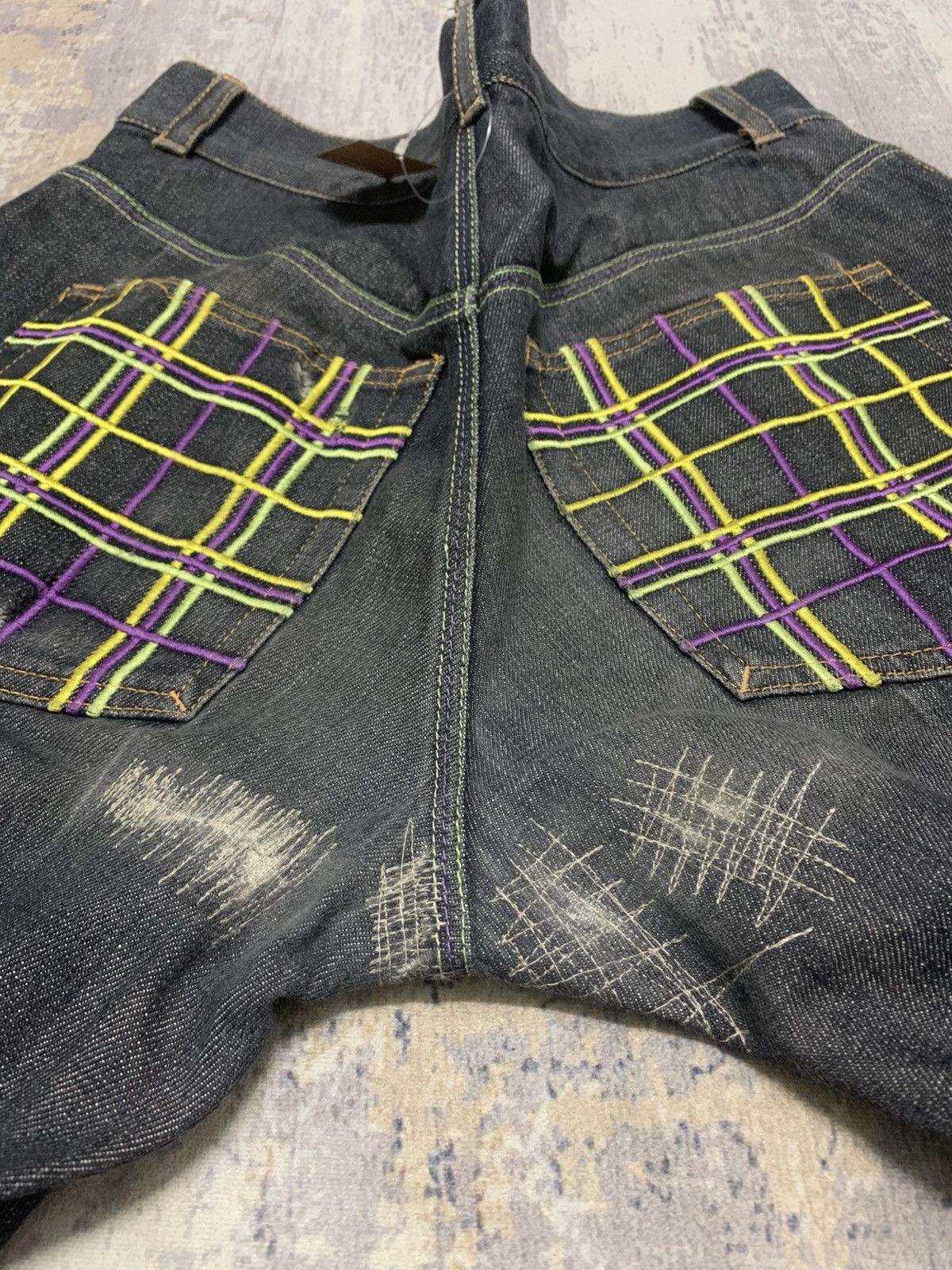 Japanese Brand Japanese Brand Octopus Army Black Loose Fit Jeans Size US 32 / EU 48 - 13 Thumbnail