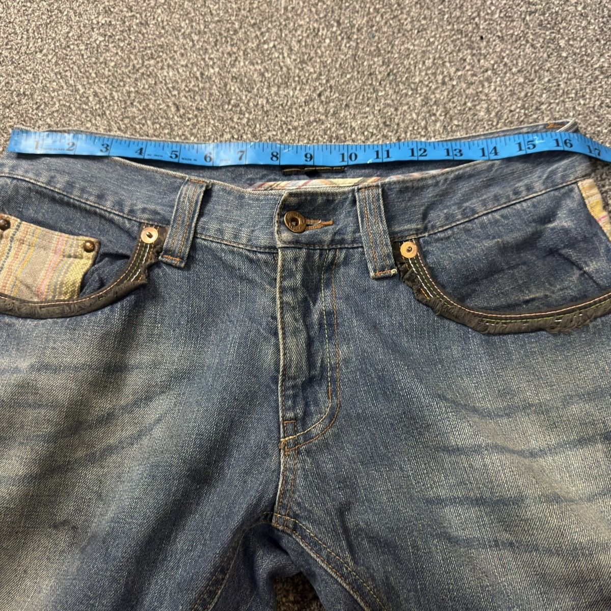 Seditionaries 🔥🔥 Y2K Baggy Flared Tweet Browny United Work Jeans Size US 33 - 17 Thumbnail
