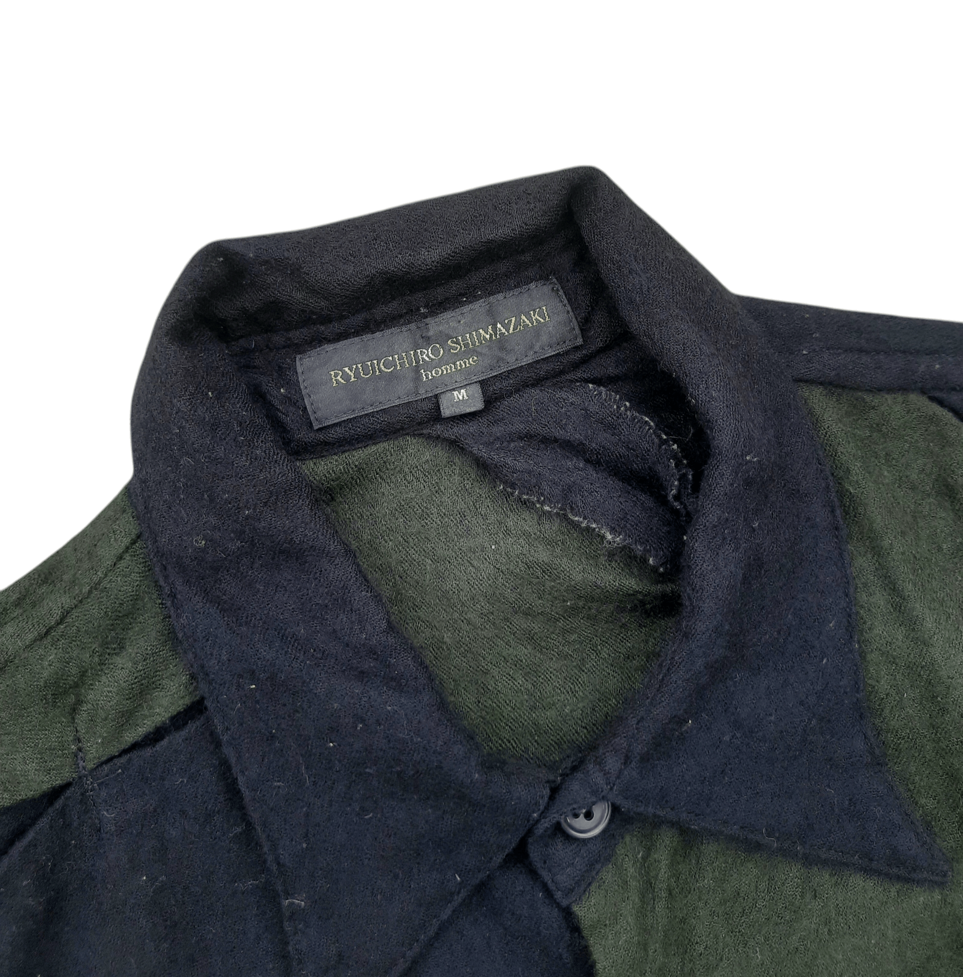 If Six Was Nine × Japanese Brand × Ryuichiro Shimazaki RYUICHIRO SHIMAZAKI Homme Wool Shirt Size US M / EU 48-50 / 2 - 2 Thumbnail