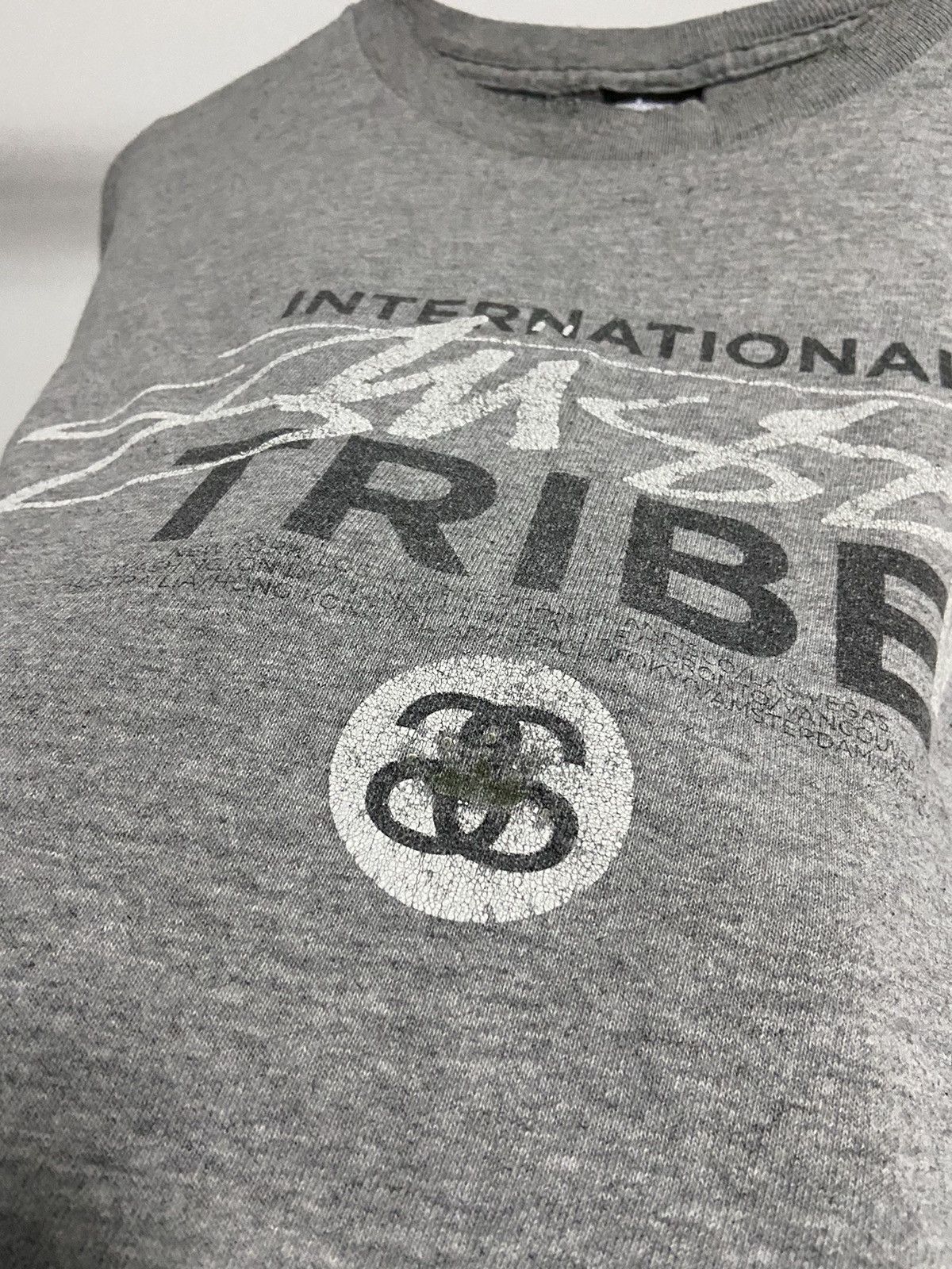 Stussy × Vintage Stussy Tribe T-shirt Vintage big Logo sk8 Size US L / EU 52-54 / 3 - 6 Thumbnail