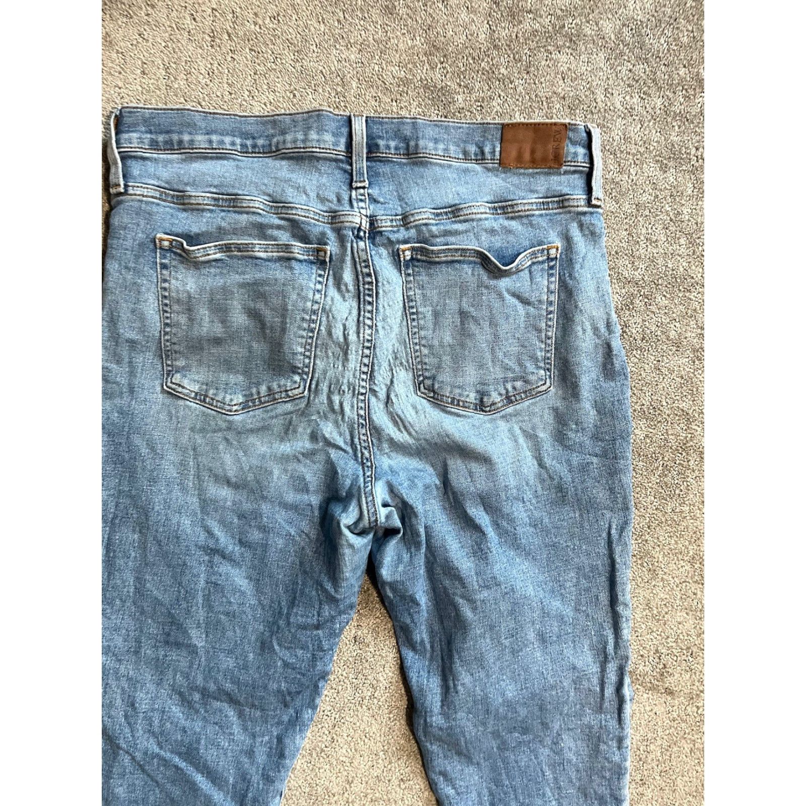 J.Crew J.CREW Jeans Womens 32 Tall Skinny Distressed Denim 5-Pocket Inseam 30" Blue Cotton Slim High Rise? Size 24" / US 00 / IT 34 - 2 Thumbnail