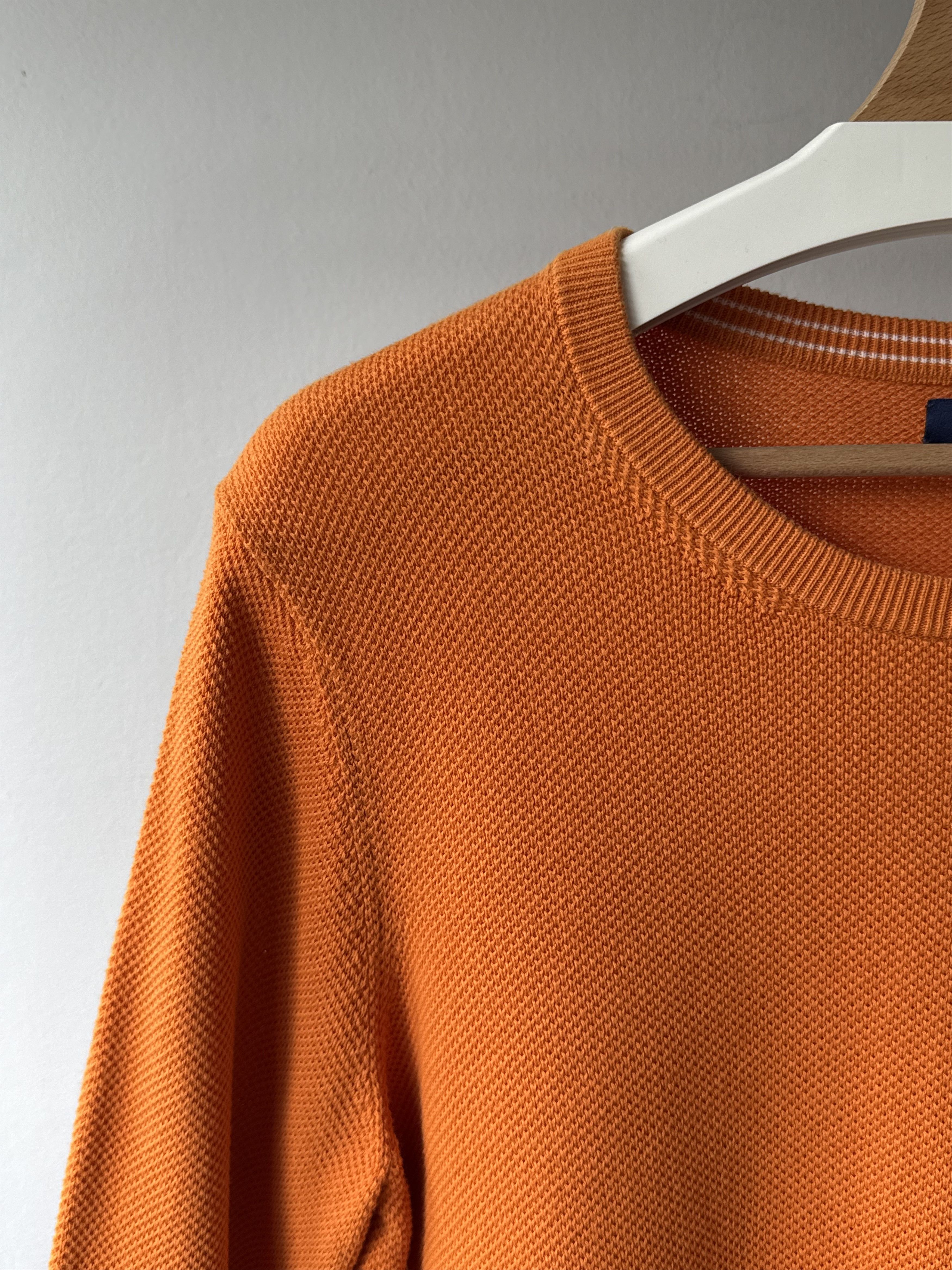 Gant Gant Shield Logo Orange Cotton Classic L/S Jumper Sweater Size M / US 6-8 / IT 42-44 - 6 Thumbnail