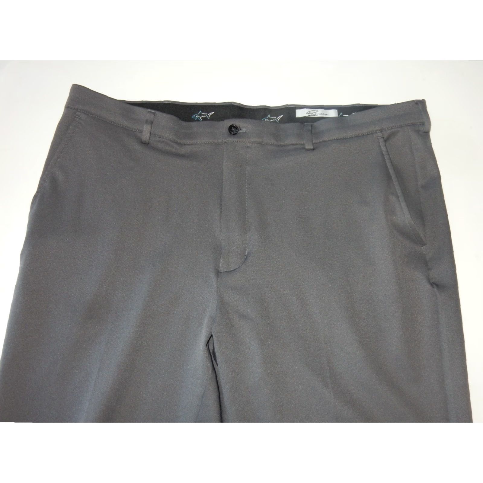 Vintage Greg Norman Men's Pants Size 40x30 Gray Chino Flat Front Polyester Men Size US 40 / EU 56 - 3 Thumbnail
