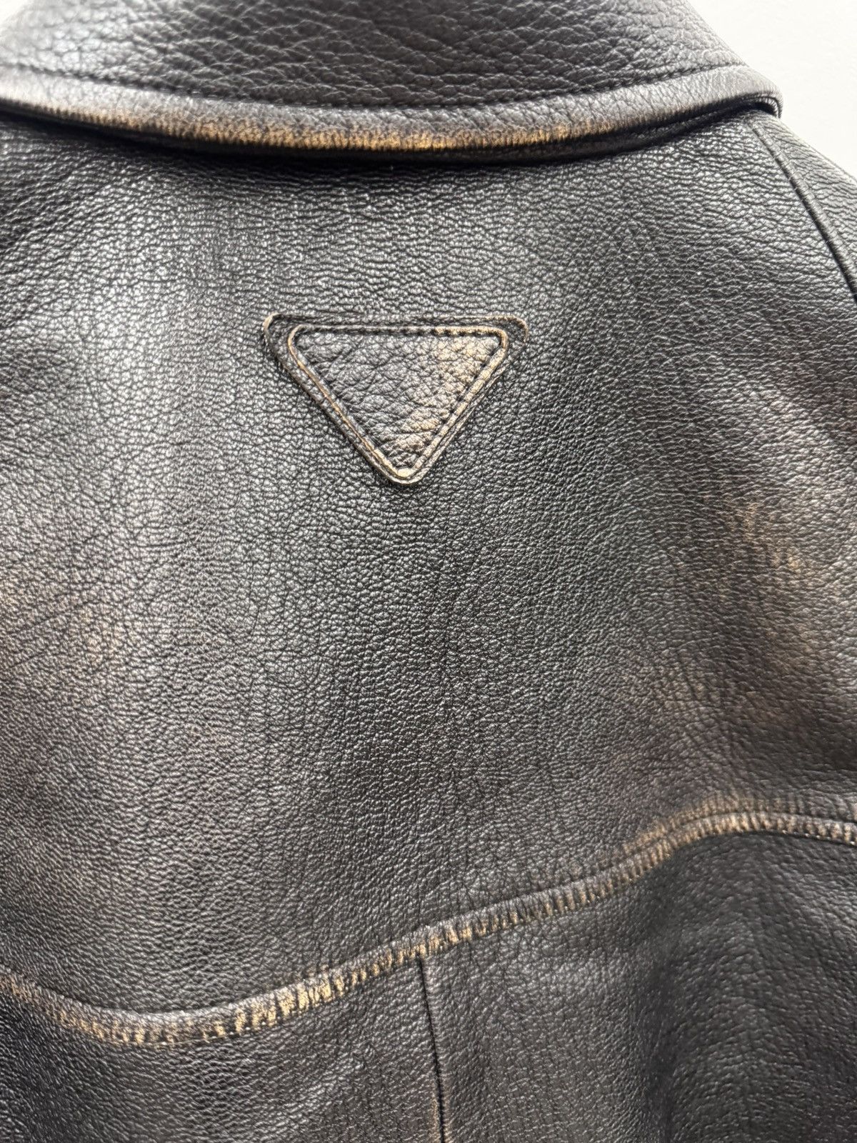 Prada Prada Nappa Leather Jacket 52/L Size US L / EU 52-54 / 3 - 3 Thumbnail