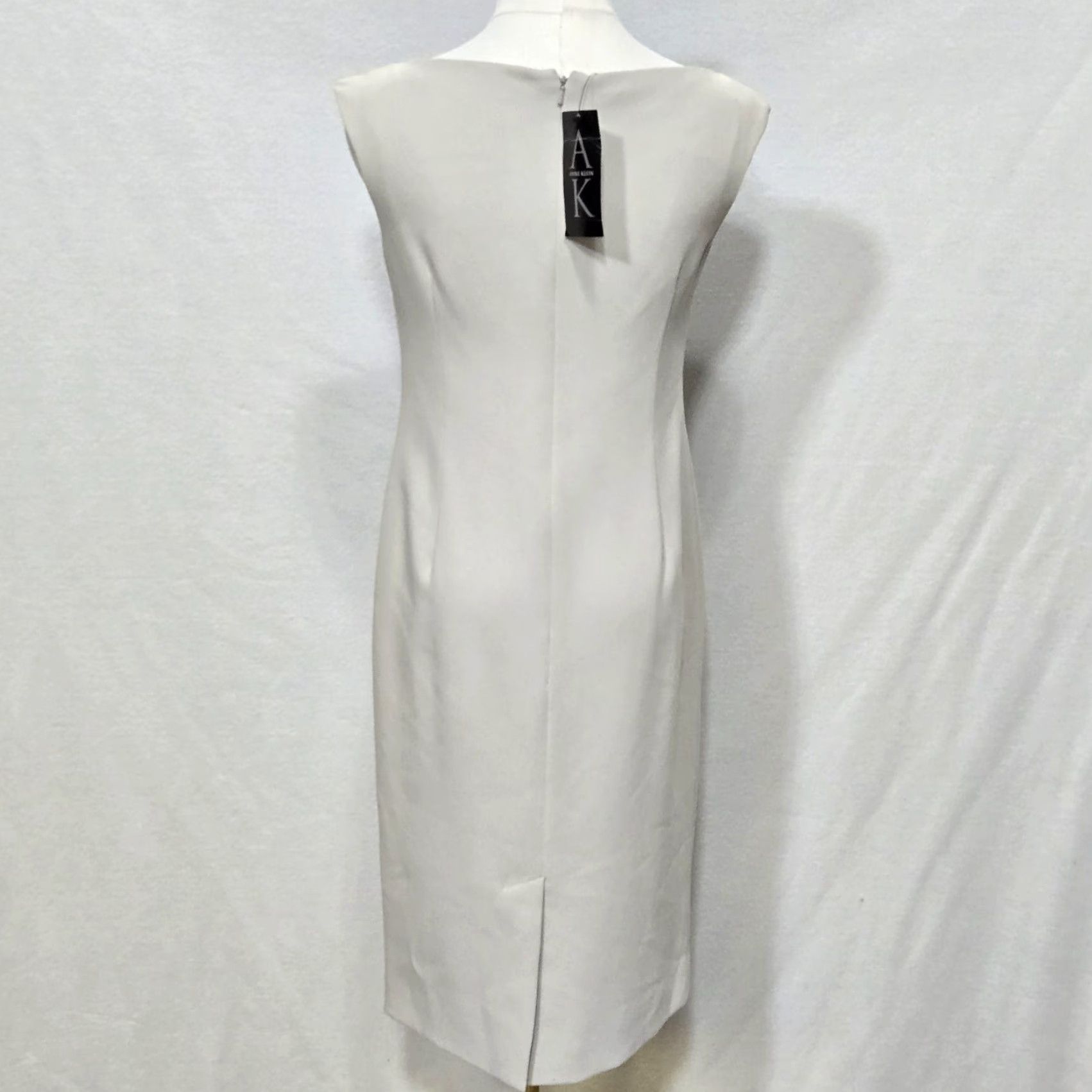 Anne Klein Anne Klein Dress Womens 2 Petite Putty Sleeveless Sheath Career Formal New Tags Size XS / US 0-2 / IT 36-38 - 5 Thumbnail