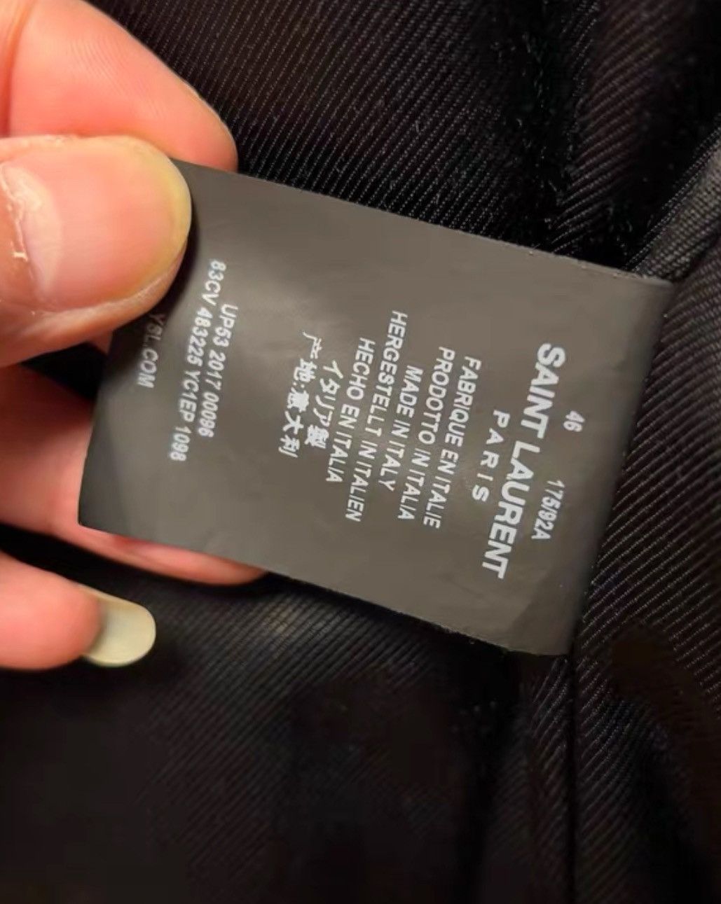 Saint Laurent Paris × Yves Saint Laurent Saint Laurent No smoking Leather Clothing Jacket Size US S / EU 44-46 / 1 - 9 Thumbnail