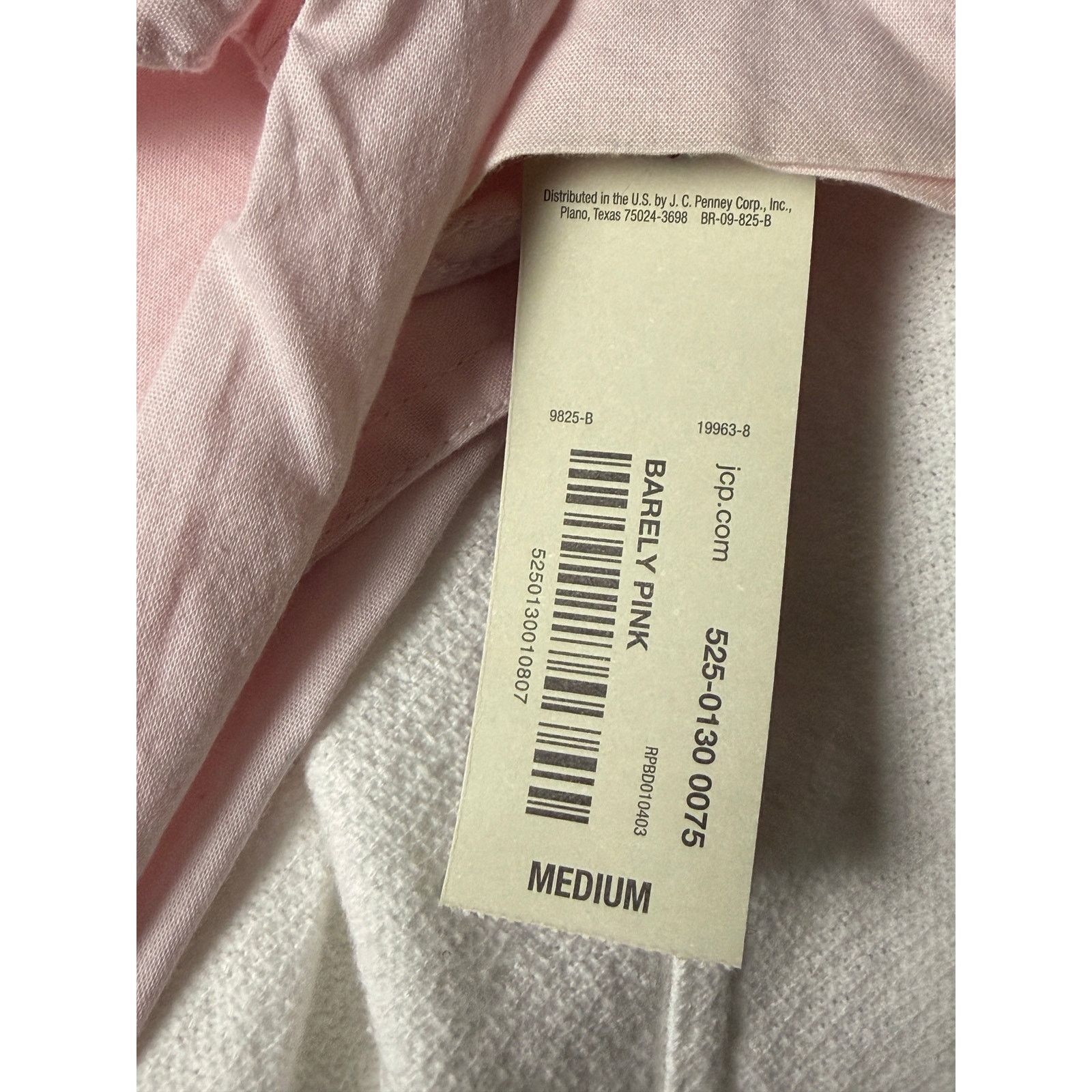 Arizona Jean Co. Arizona Barely Pink Short Sleeve Button Up Shirt Size M NWT Size US M / EU 48-50 / 2 - 7 Thumbnail