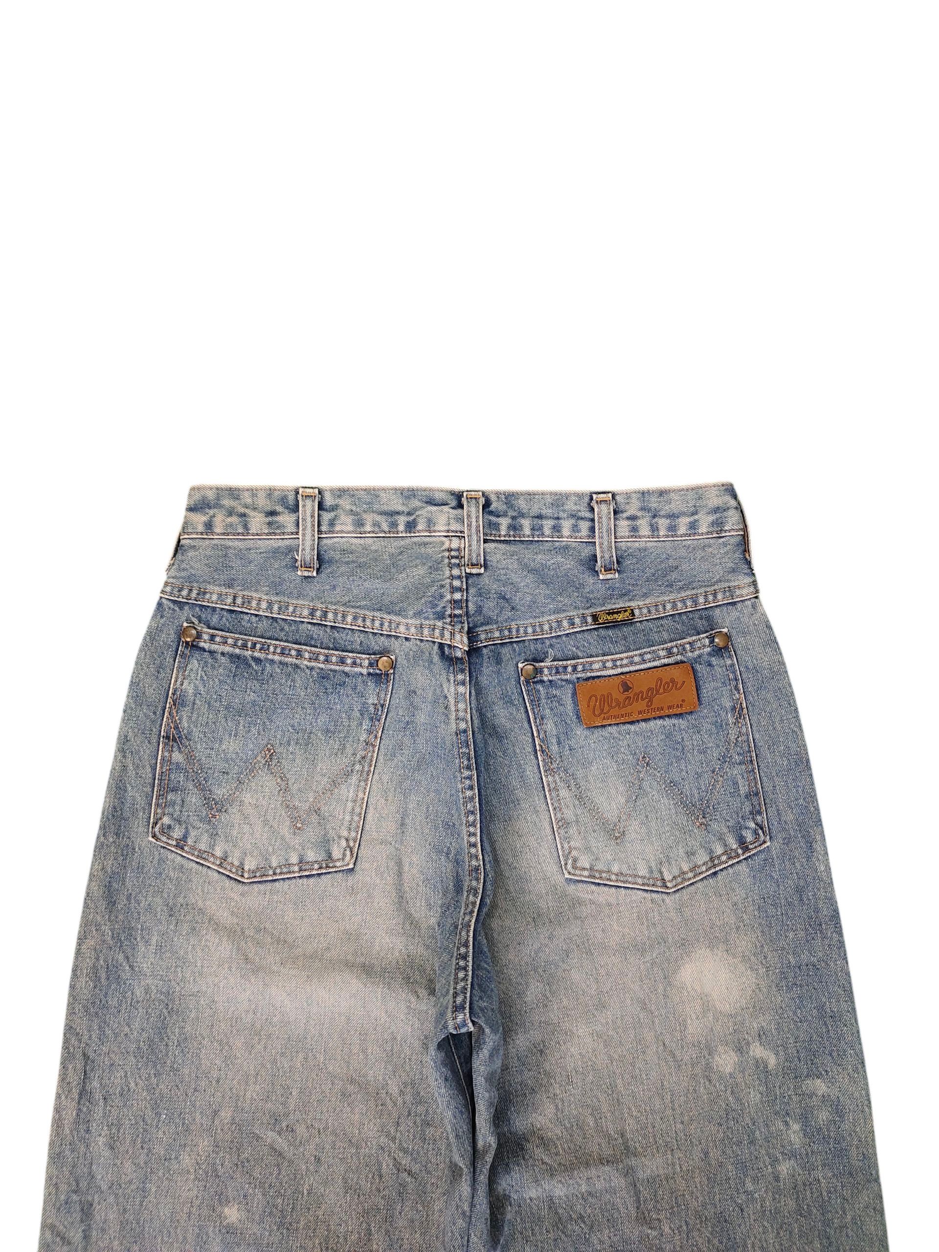 Kapital Vintage 90s Wrangler Selvedge Distress Wide Leg Denim Jeans Size US 30 / EU 46 - 7 Thumbnail