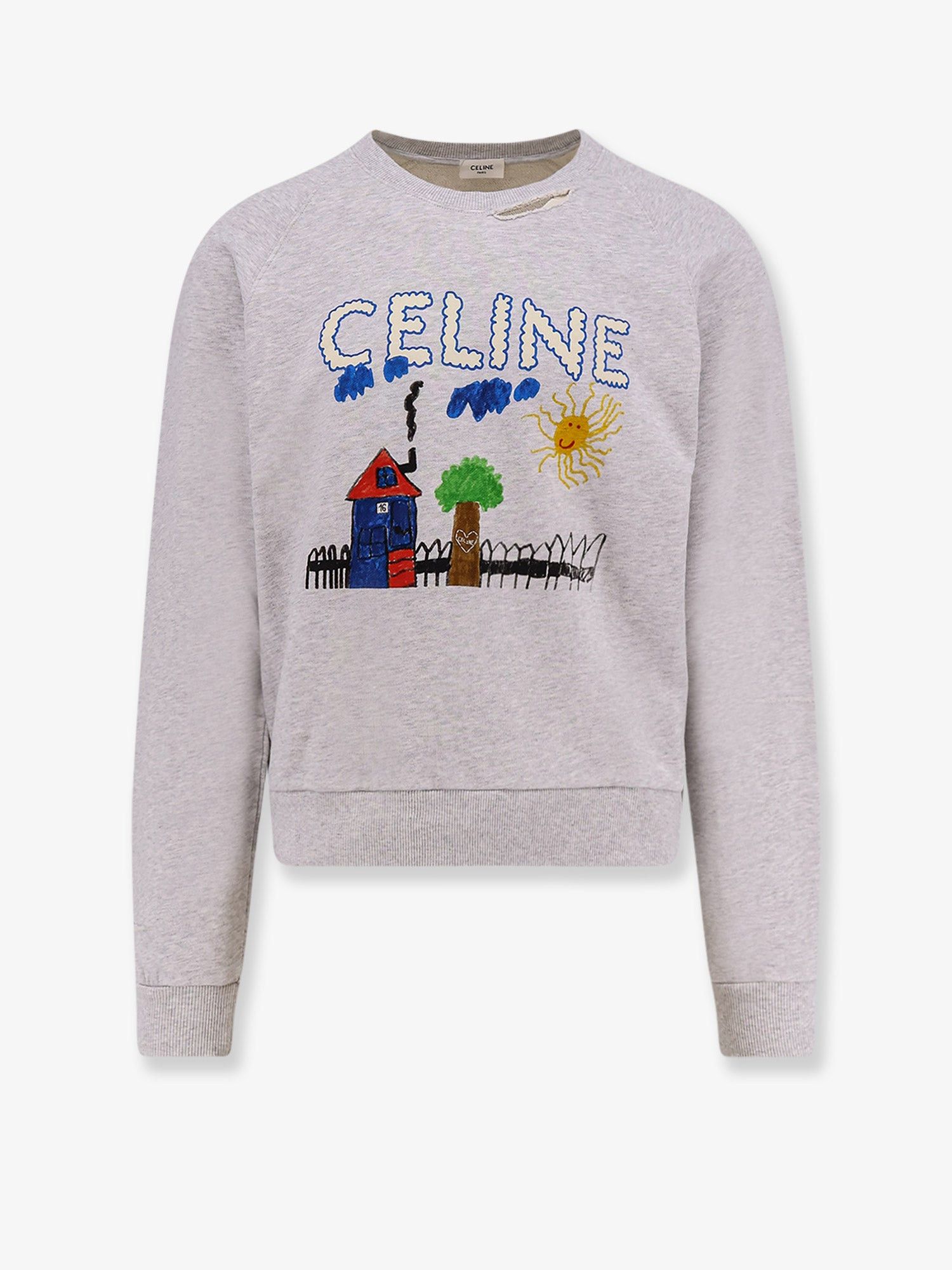 Celine Cotton sweatshirt with multicolor print M - USA Tariffs Included Size US M / EU 48-50 / 2 - 1 Thumbnail