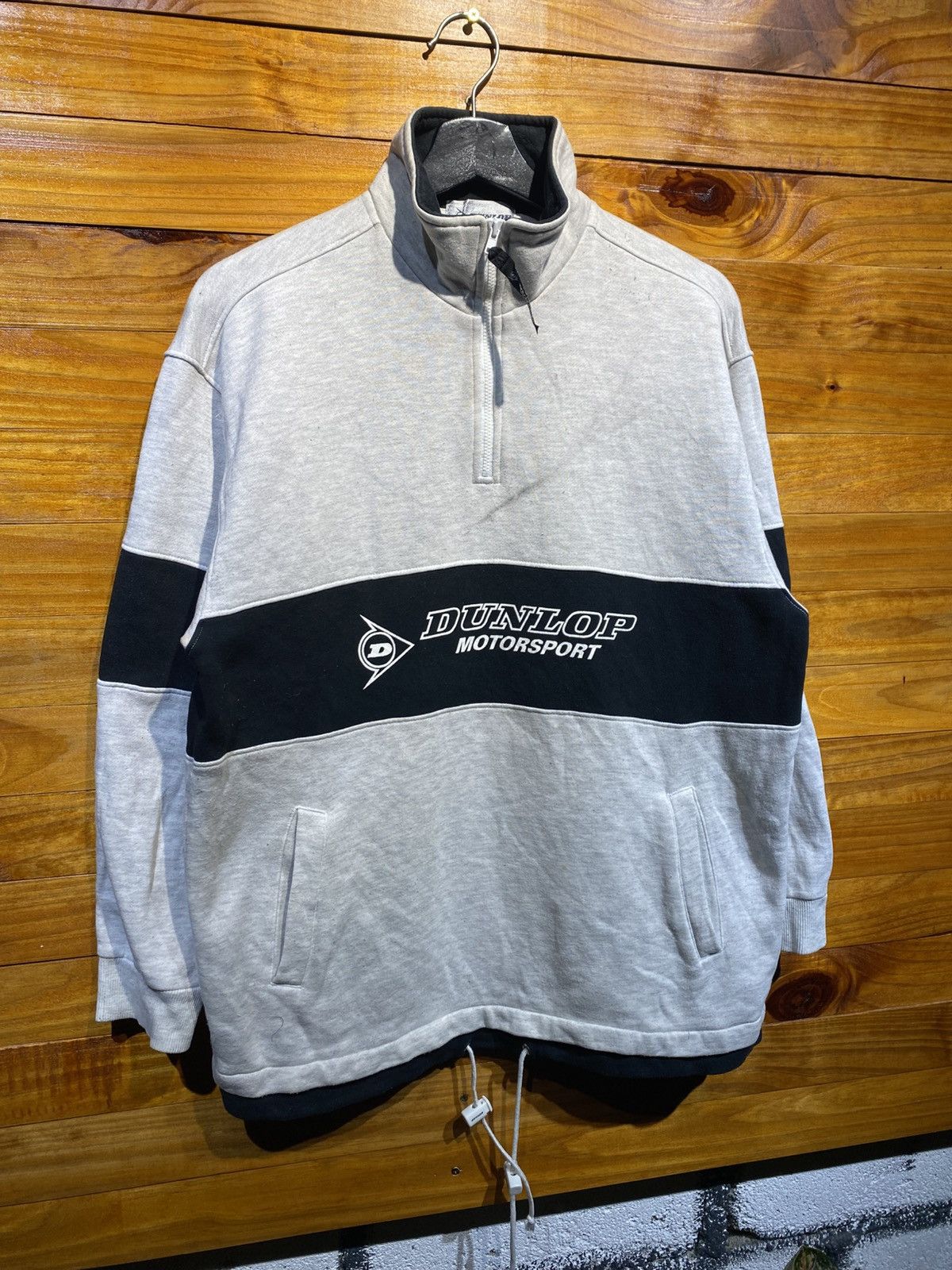 Dunlop Vintage Dunlop Motorsport Half-Zip Sweatshirt 90s Style Size US L / EU 52-54 / 3 - 5 Thumbnail