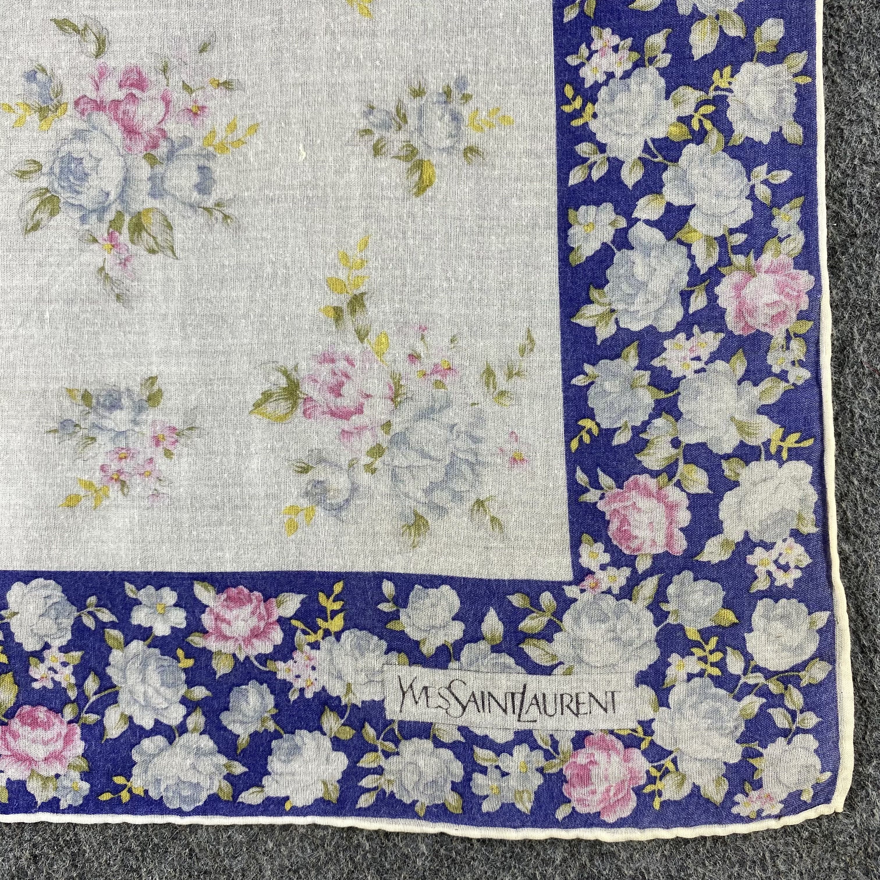 Vintage × Yves Saint Laurent Yves Saint Laurent Handkerchief/Neckerchief/Bandana HC674 Size ONE SIZE - 3 Thumbnail