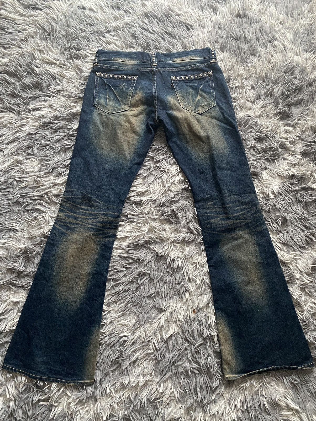 Japanese Brand Flared Washed Denim From Vanquish Size US 32 / EU 48 - 2 Thumbnail