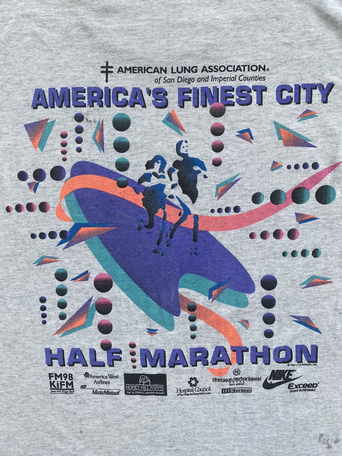 Fruit Of The Loom × Vintage VINTAGE NIKE AMERICA LUNG ASSOCIATION TEE Size US L / EU 52-54 / 3 - 1 Thumbnail