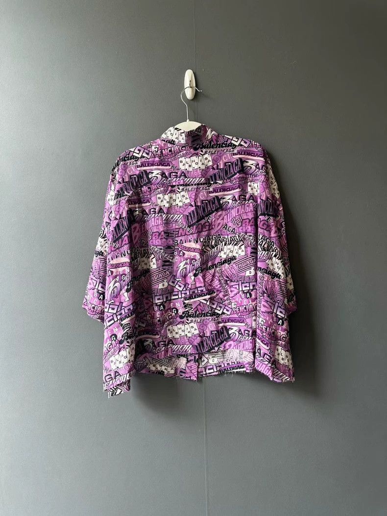 Balenciaga Balenciaga size 34 Full Print Graffiti Short Sleeve Shirt Size M / US 6-8 / IT 42-44 - 2 Thumbnail
