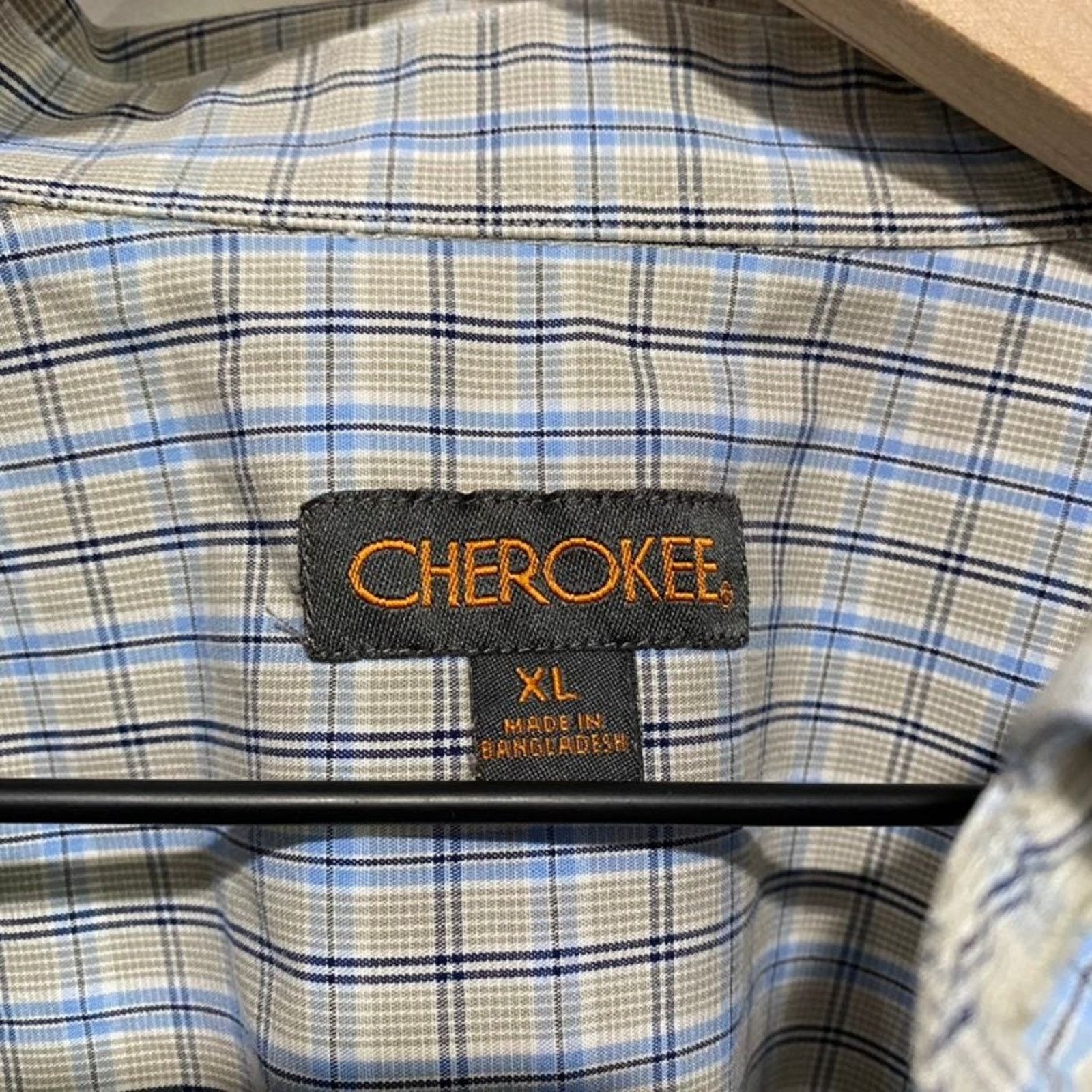 Cherokee Cherokee Blue Plaid Button Down Shirt Size XL Size US XL / EU 56 / 4 - 3 Thumbnail