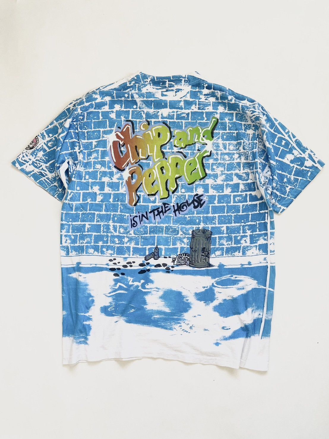 Billabong 🔥RARE🔥 Vintage 90s Chip & Pepper All Over Print T-shirt Size US XXL / EU 58 / 5 - 8 Thumbnail