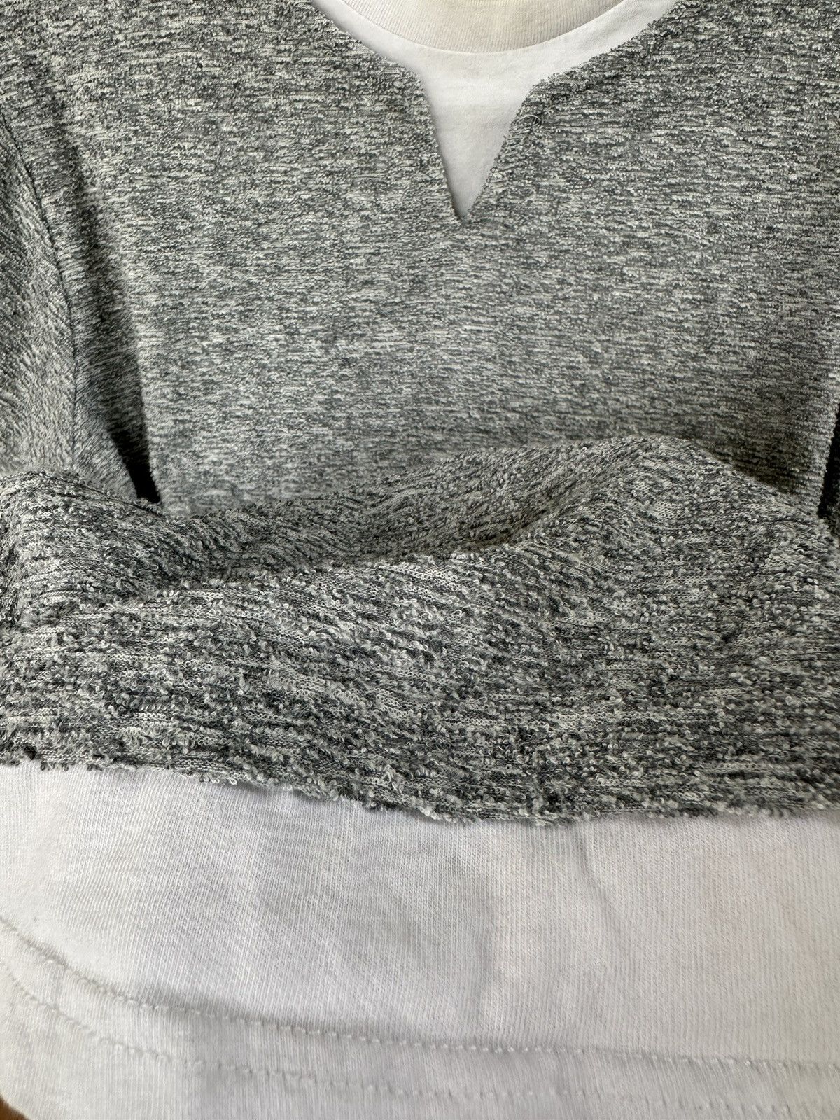20471120 SICK JAPANESE MOHAIR DOUBLE LAYER TSHIRT LGB STYLE Size US L / EU 52-54 / 3 - 5 Thumbnail