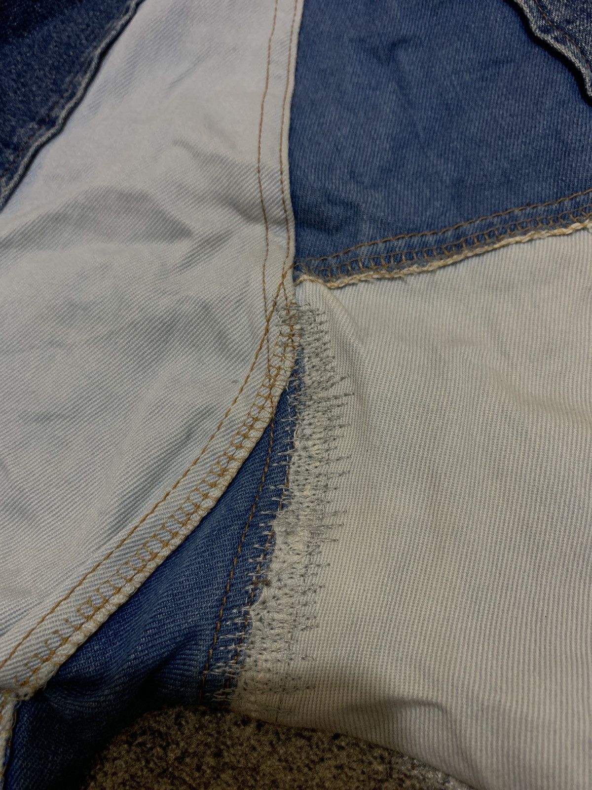 Jean Paul Gaultier 🐍 Archive Jean Paul Gaultier Patchwork Jeans Size US 31 - 14 Thumbnail