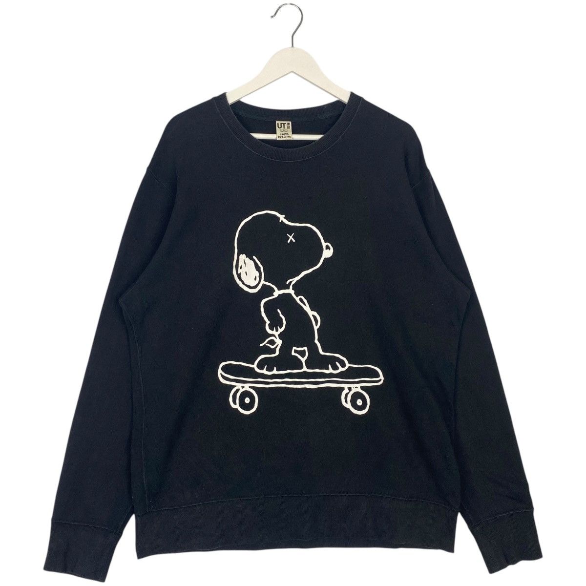Vintage Vintage Peanut Snoopy Sweatshirt Crewneck Black Size XL Size XL / US 12-14 / IT 48-50 - 1 Thumbnail