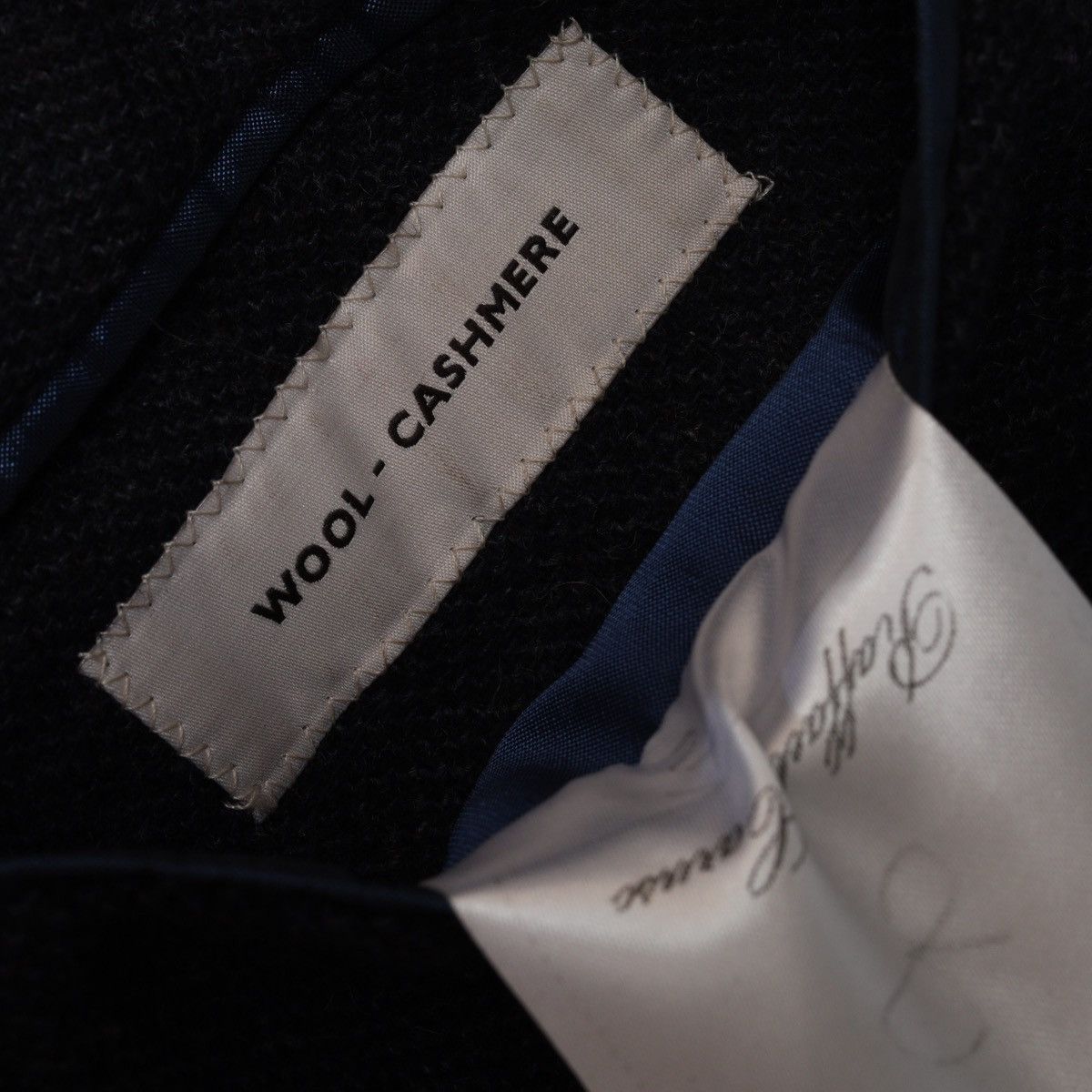 Caruso Raffaele Caruso Navy Blazer Jacket Wool Cashmere Size 46R - 12 Thumbnail