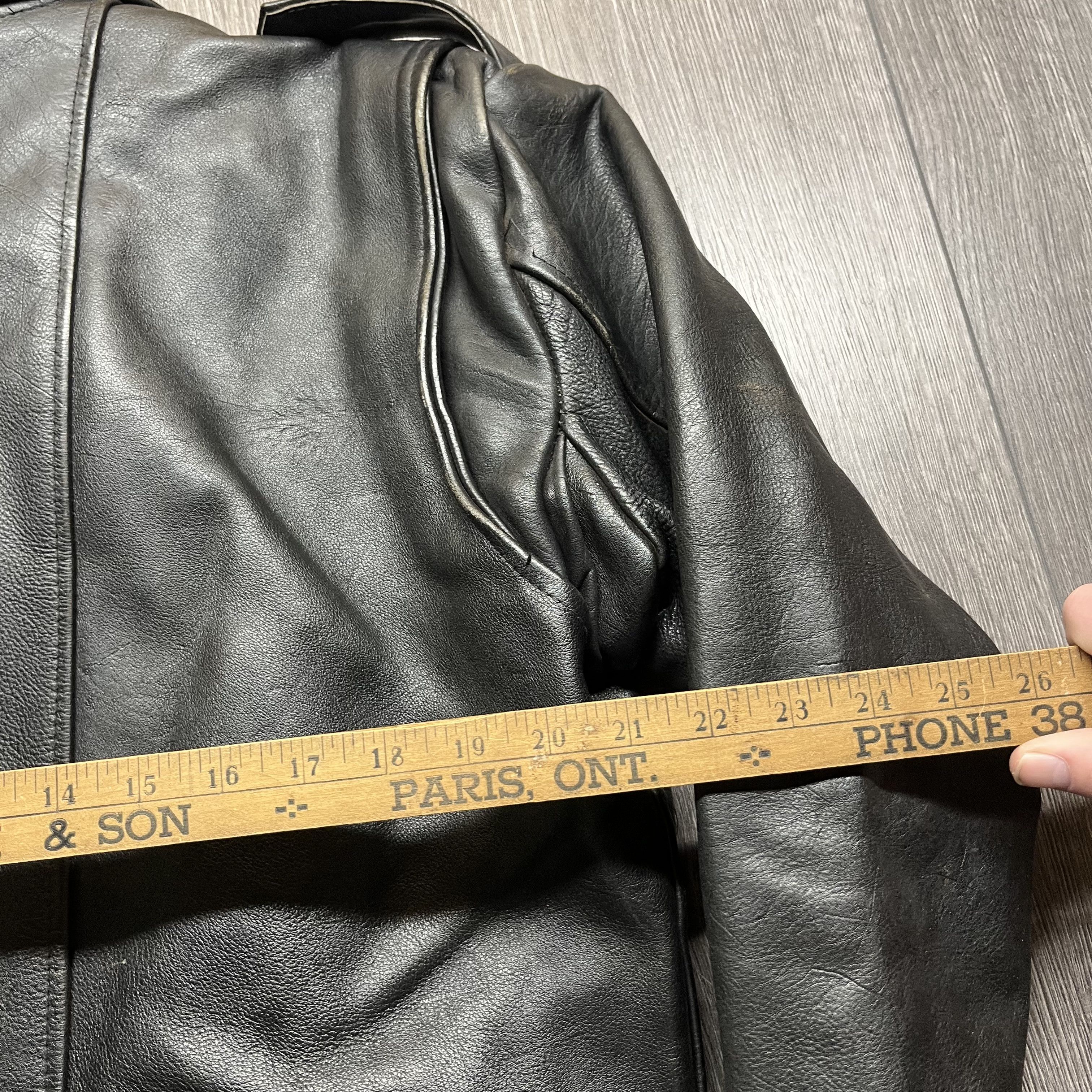 Designer × Vintage Vintage Vent Couvert Leather Lined Biker Jacket 1980s Size US S / EU 44-46 / 1 - 11 Thumbnail