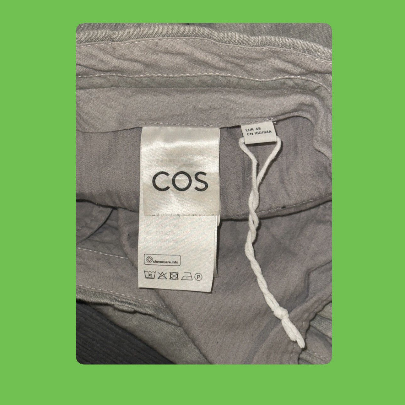 Cos COS Wide Leg Trouser Grey Size US 38 / EU 54 - 6 Thumbnail