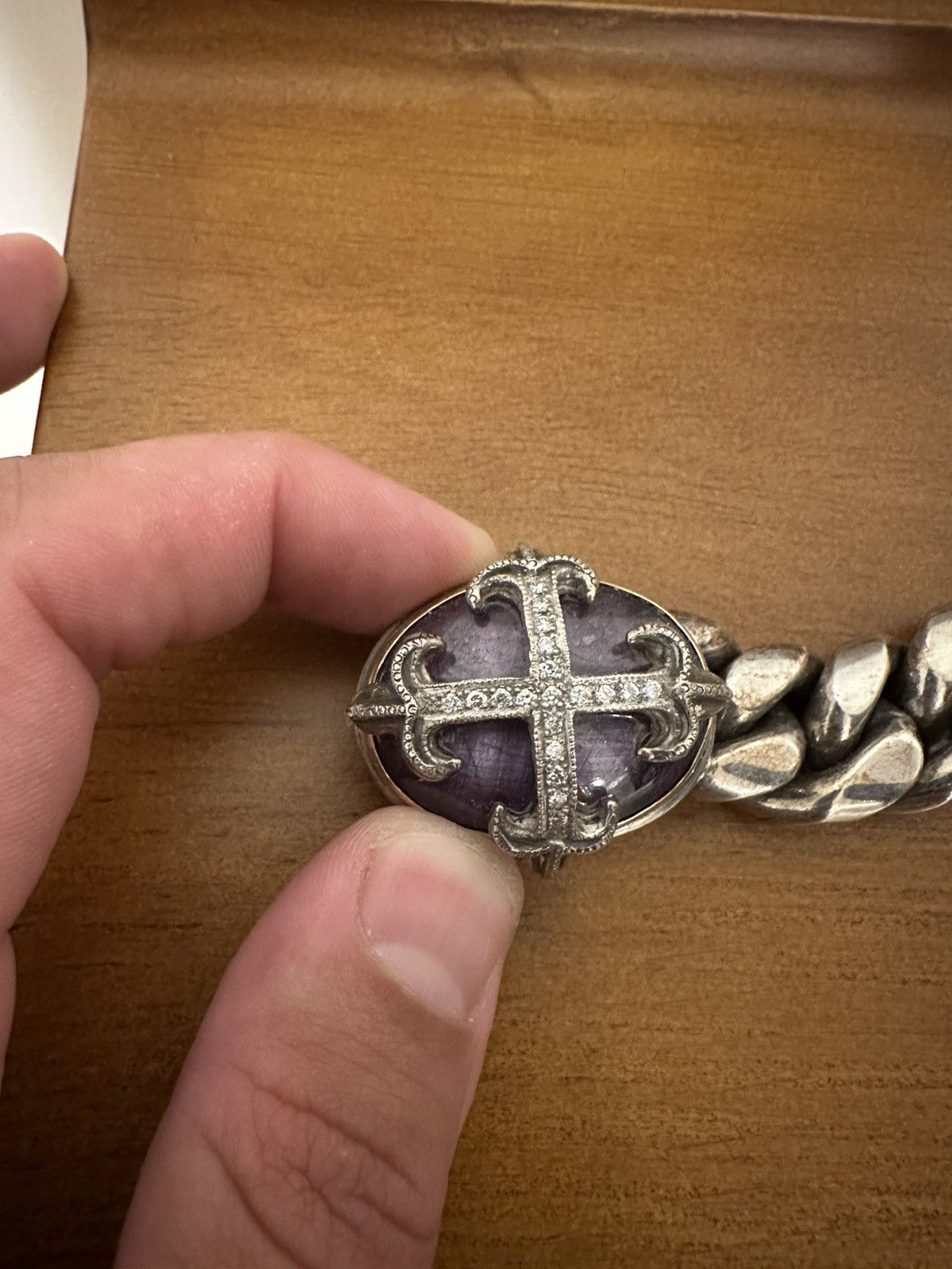 Other Lazaro Diamond and Purple Ruby Bracelet Size ONE SIZE - 3 Thumbnail
