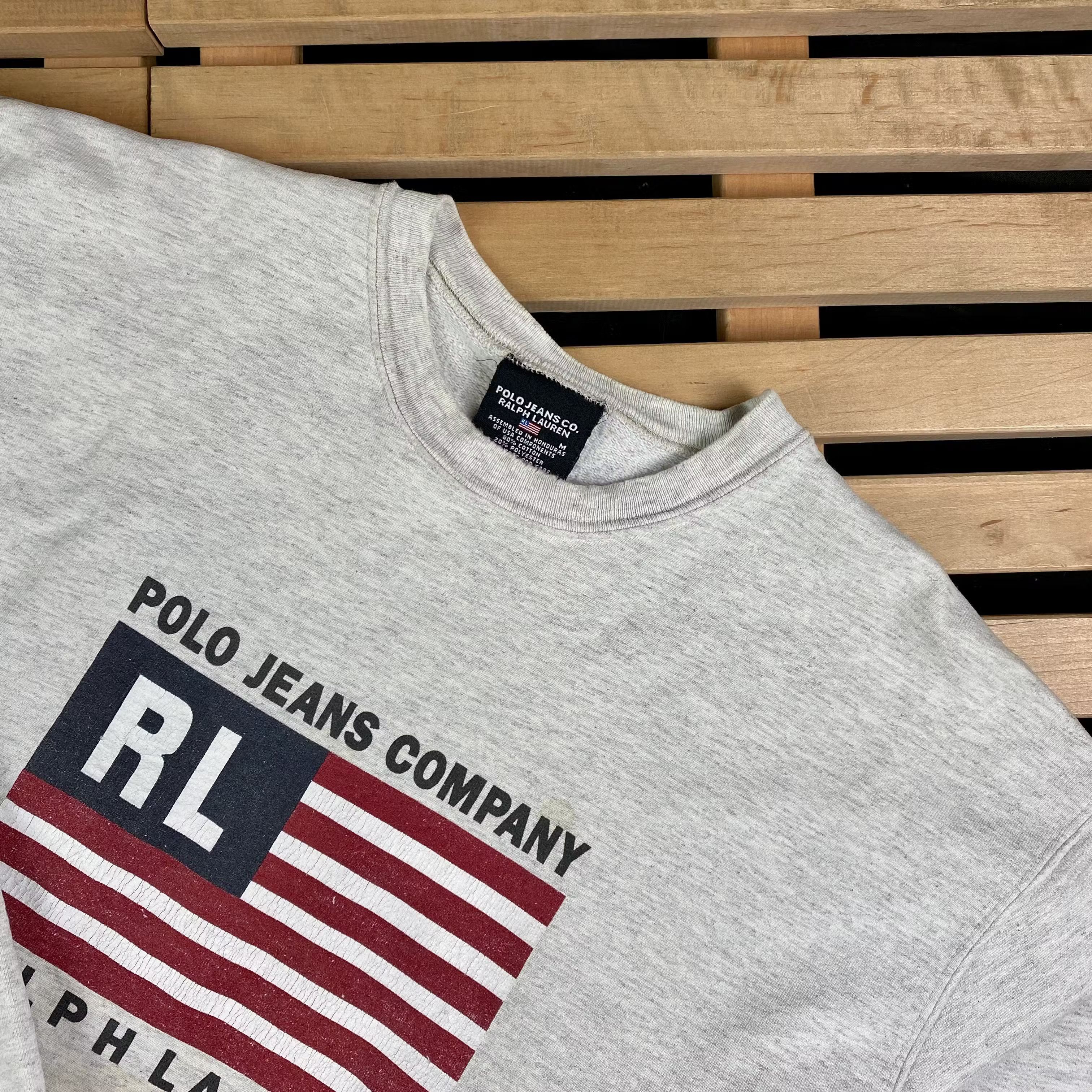 Polo Ralph Lauren × Ralph Lauren × Vintage Sweatshirt Polo Jeans Company Ralph Lauren Vintage Size M Size US M / EU 48-50 / 2 - 2 Thumbnail