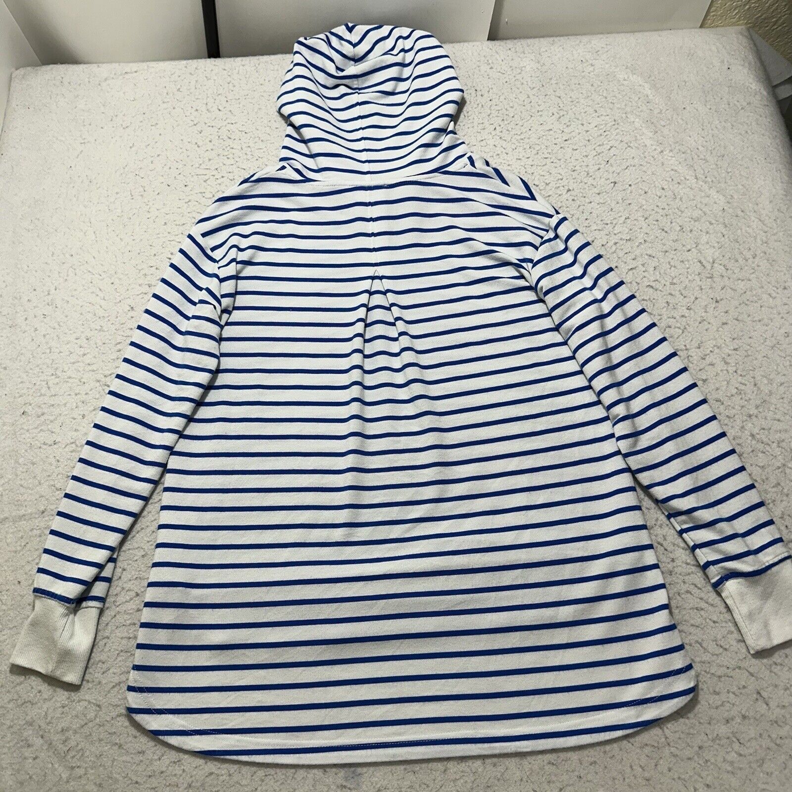 Other Jane and Delancey Small Blue White Striped Hoodie Sweatshirt Size S / US 4 / IT 40 - 10 Thumbnail