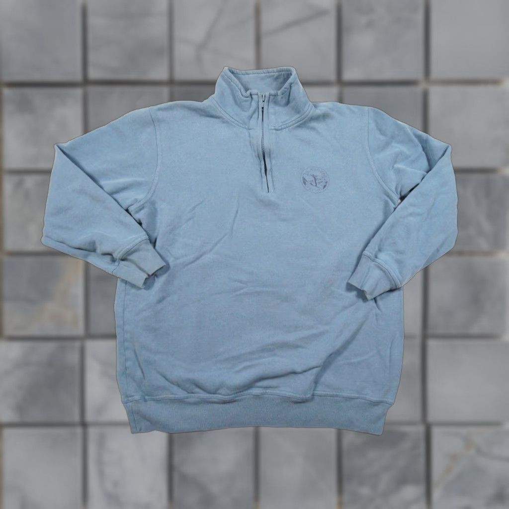 Ralph Lauren VINTAGE Lauren Ralph Lauren Sweater Pullover Women’s Small Blue 1/4 Zip Fleece Casual Size S / US 4 / IT 40 - 1 Thumbnail