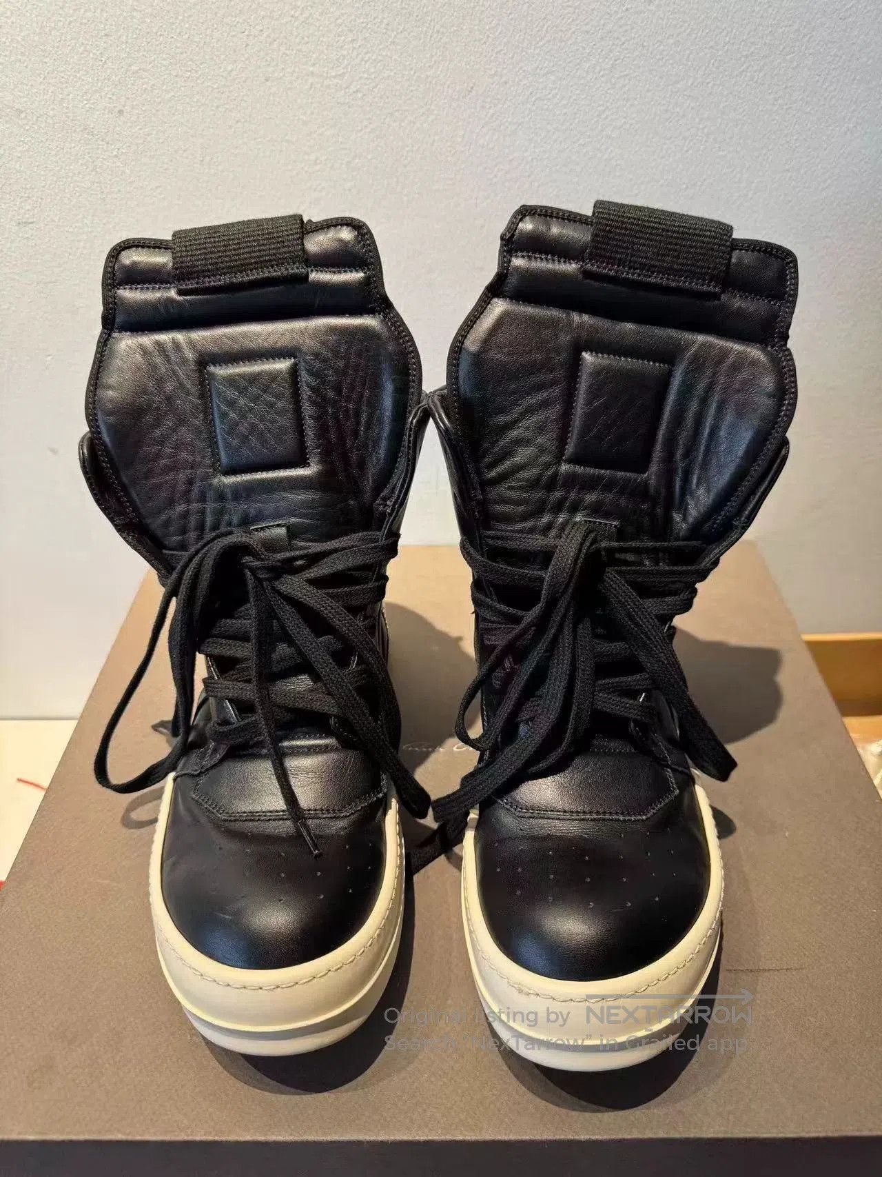 Rick Owens Rick Owens Leather High Top Sneakers. Size US 5 / EU 37 - 2 Thumbnail