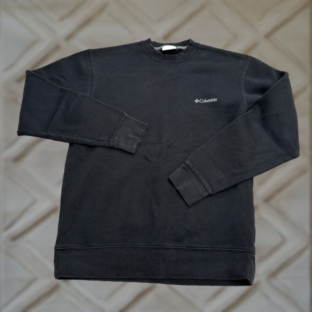 Vintage Columbia Sweatshirt Mens Small Black Crew Neck Cotton Pullover Outerwear Size US S / EU 44-46 / 1 - 1 Thumbnail