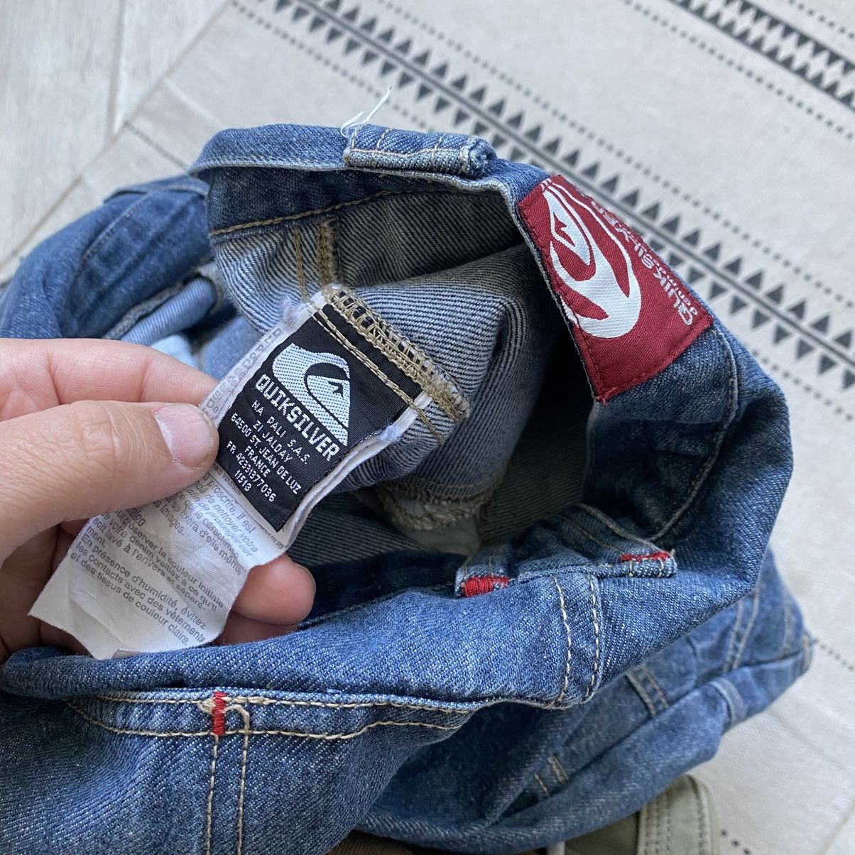 Quiksilver Vintage Surf Quiksilver loose denim shorts Y2K rip curl fubu Size US 34 / EU 50 - 6 Thumbnail