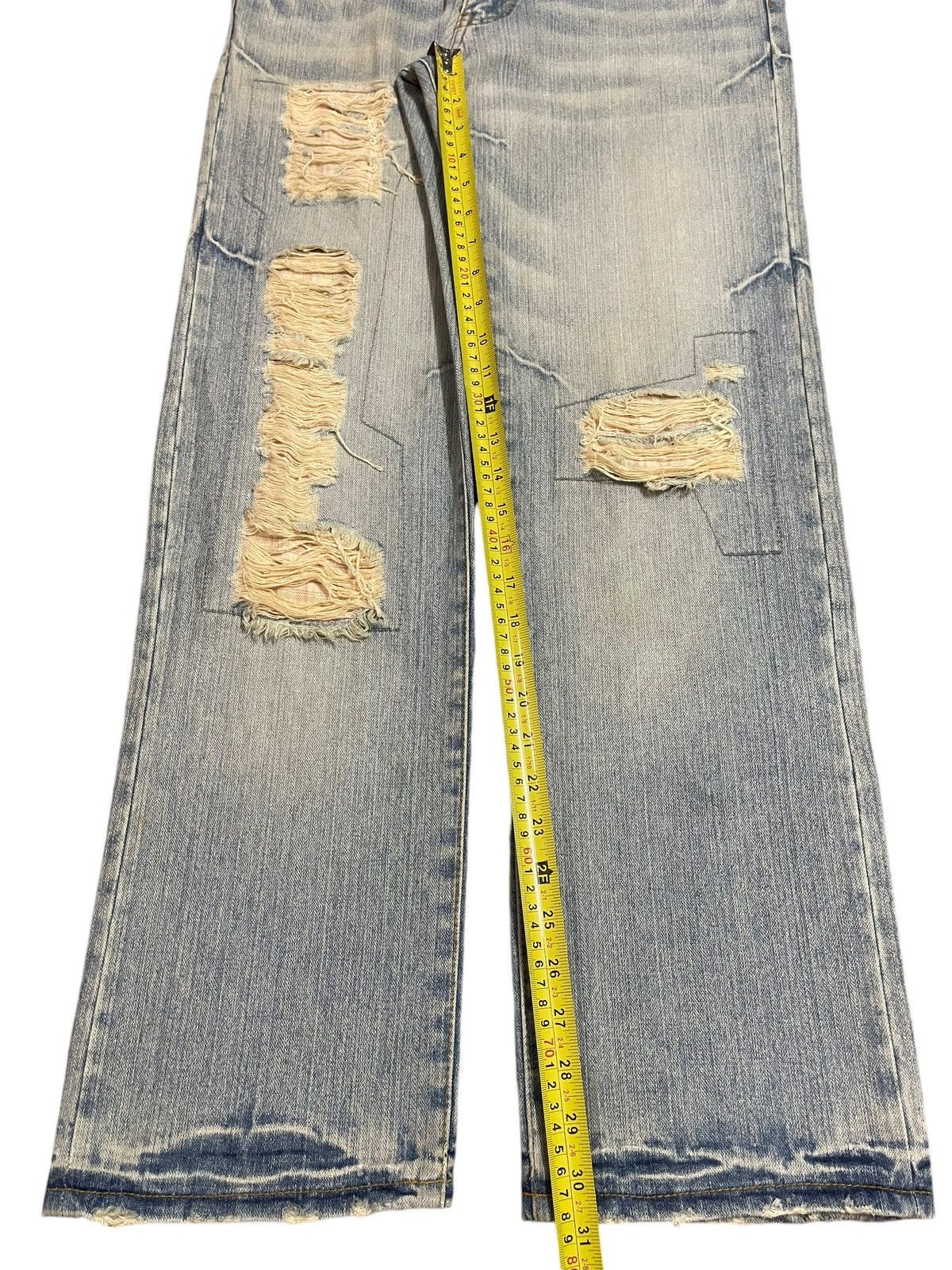 Kapital Vintage Japanese Brand Destroy Distressed Style Baggy Jeans Size US 34 / EU 50 - 13 Thumbnail