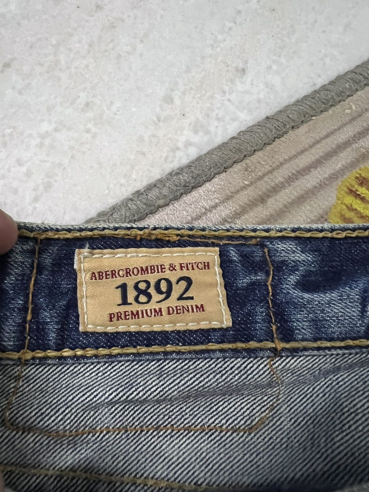 Abercrombie & Fitch 💥FLARE💥VTG ABERCROMBIE & FITCH FLARE RIPPED JEANS VERY RARE Size US 32 / EU 48 - 19 Thumbnail